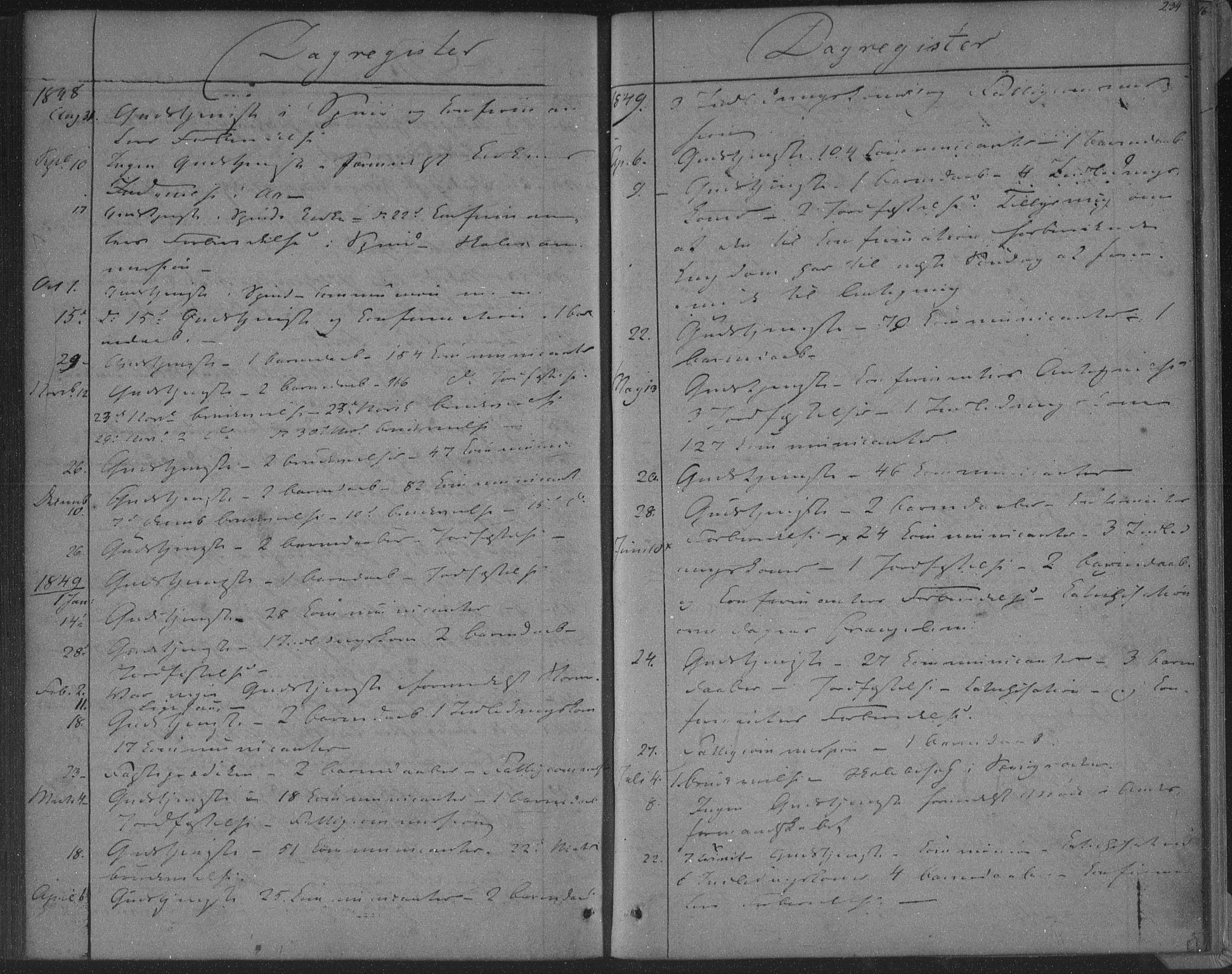 Herad sokneprestkontor, AV/SAK-1111-0018/F/Fa/Fab/L0003: Parish register (official) no. A 3, 1844-1853, p. 234