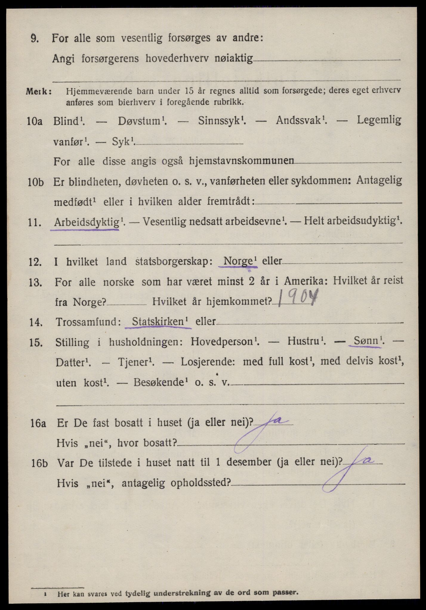 SAT, 1920 census for Bolsøy, 1920, p. 8966