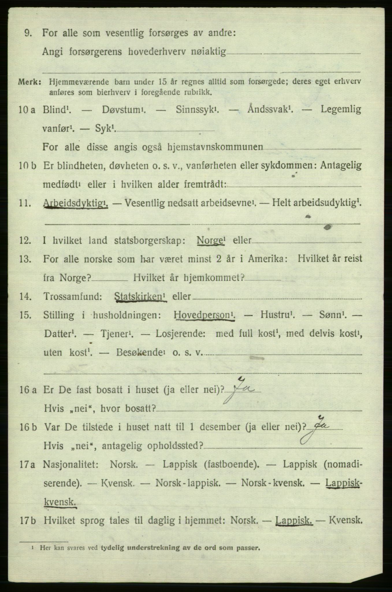 SATØ, 1920 census for Nesseby, 1920, p. 510