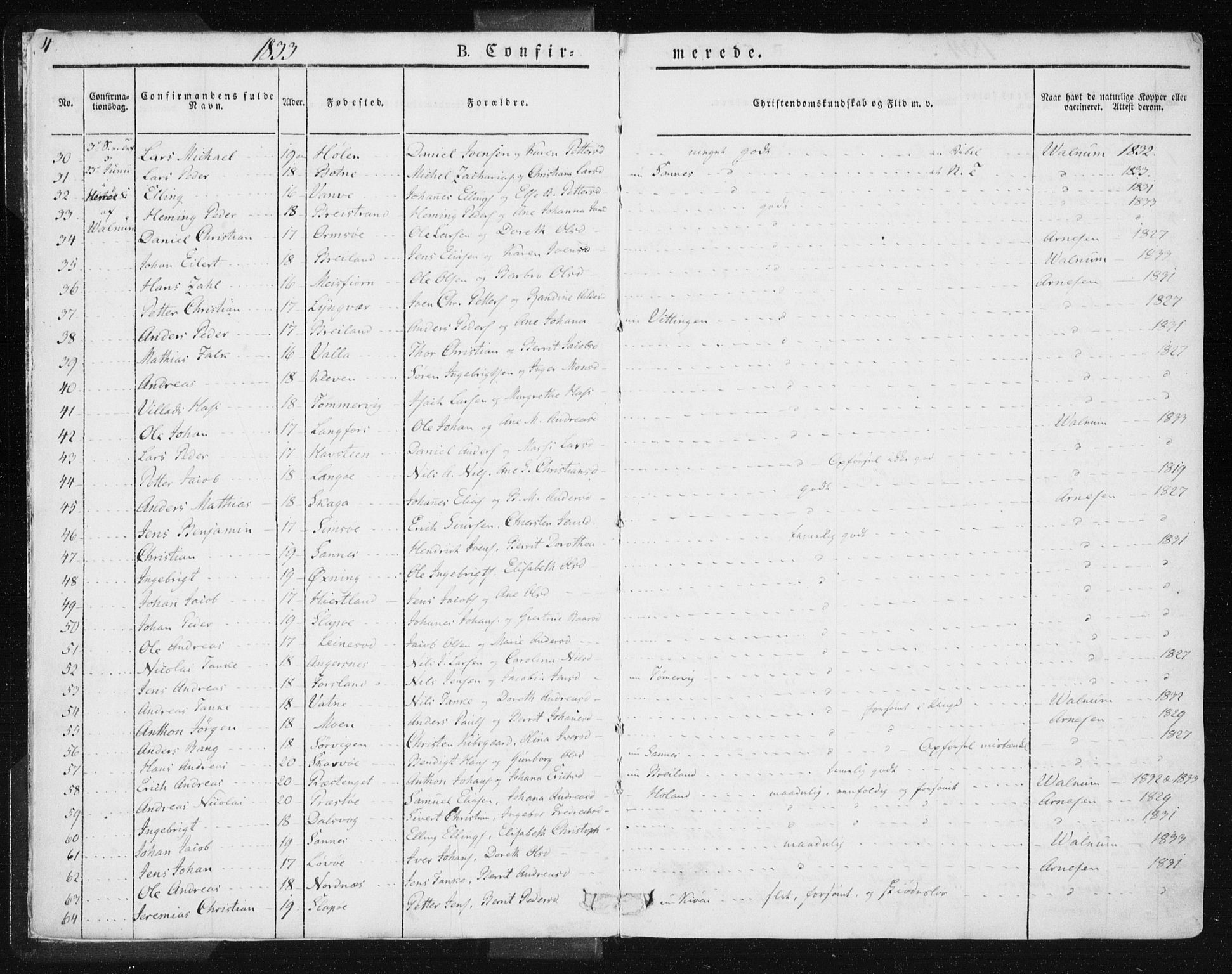 Ministerialprotokoller, klokkerbøker og fødselsregistre - Nordland, AV/SAT-A-1459/830/L0447: Parish register (official) no. 830A11, 1831-1854, p. 4