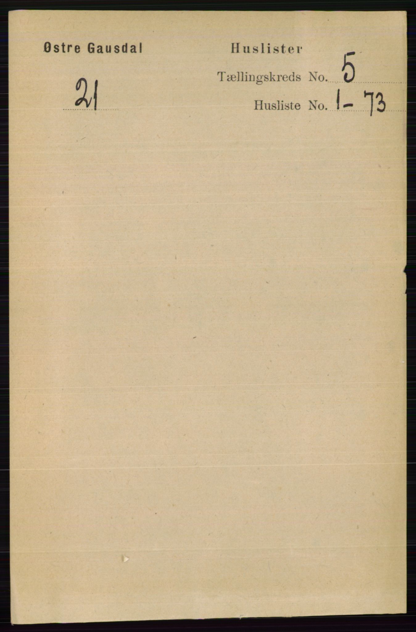 RA, 1891 census for 0522 Østre Gausdal, 1891, p. 2915