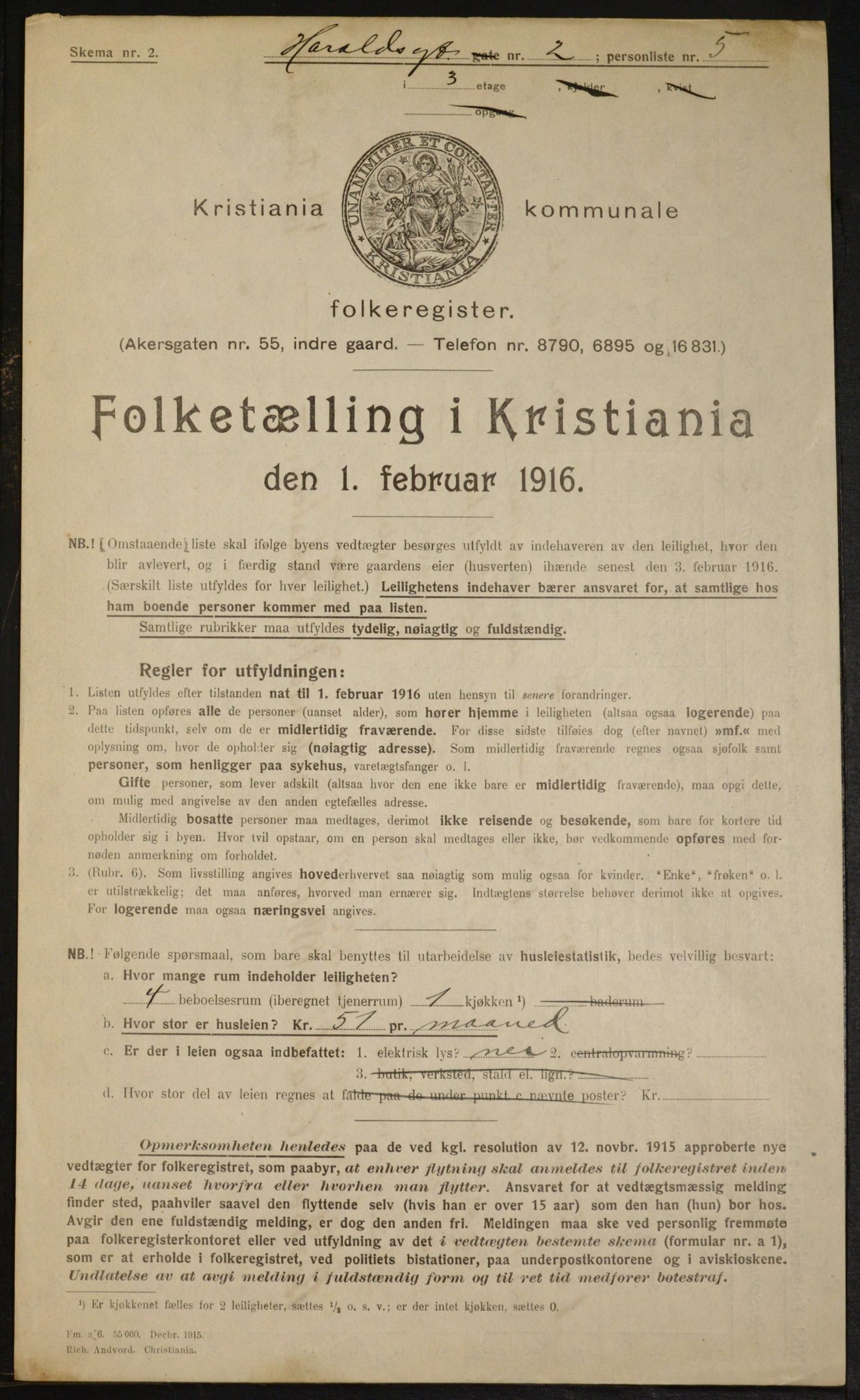 OBA, Municipal Census 1916 for Kristiania, 1916, p. 35634