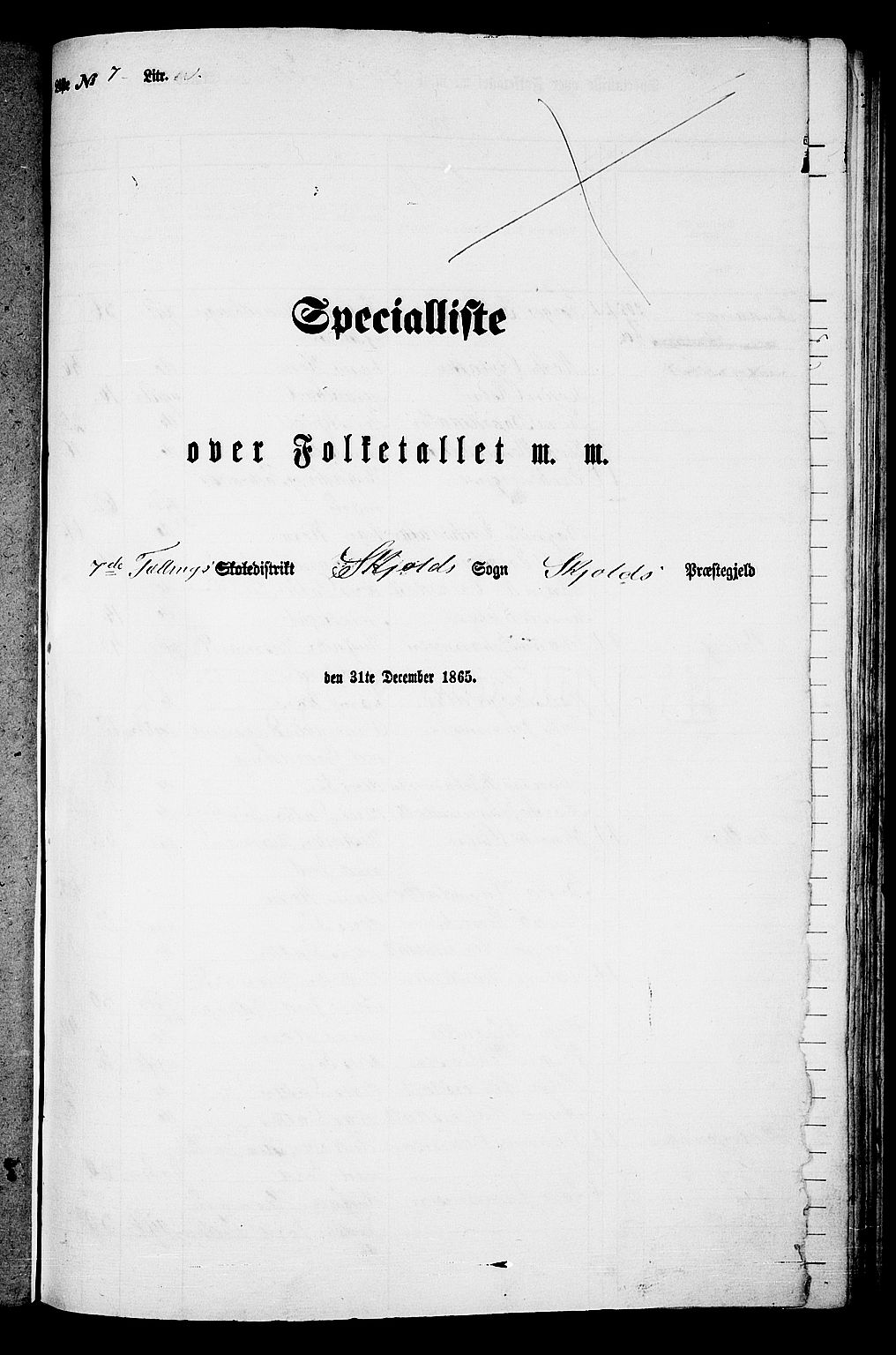 RA, 1865 census for Skjold, 1865, p. 95