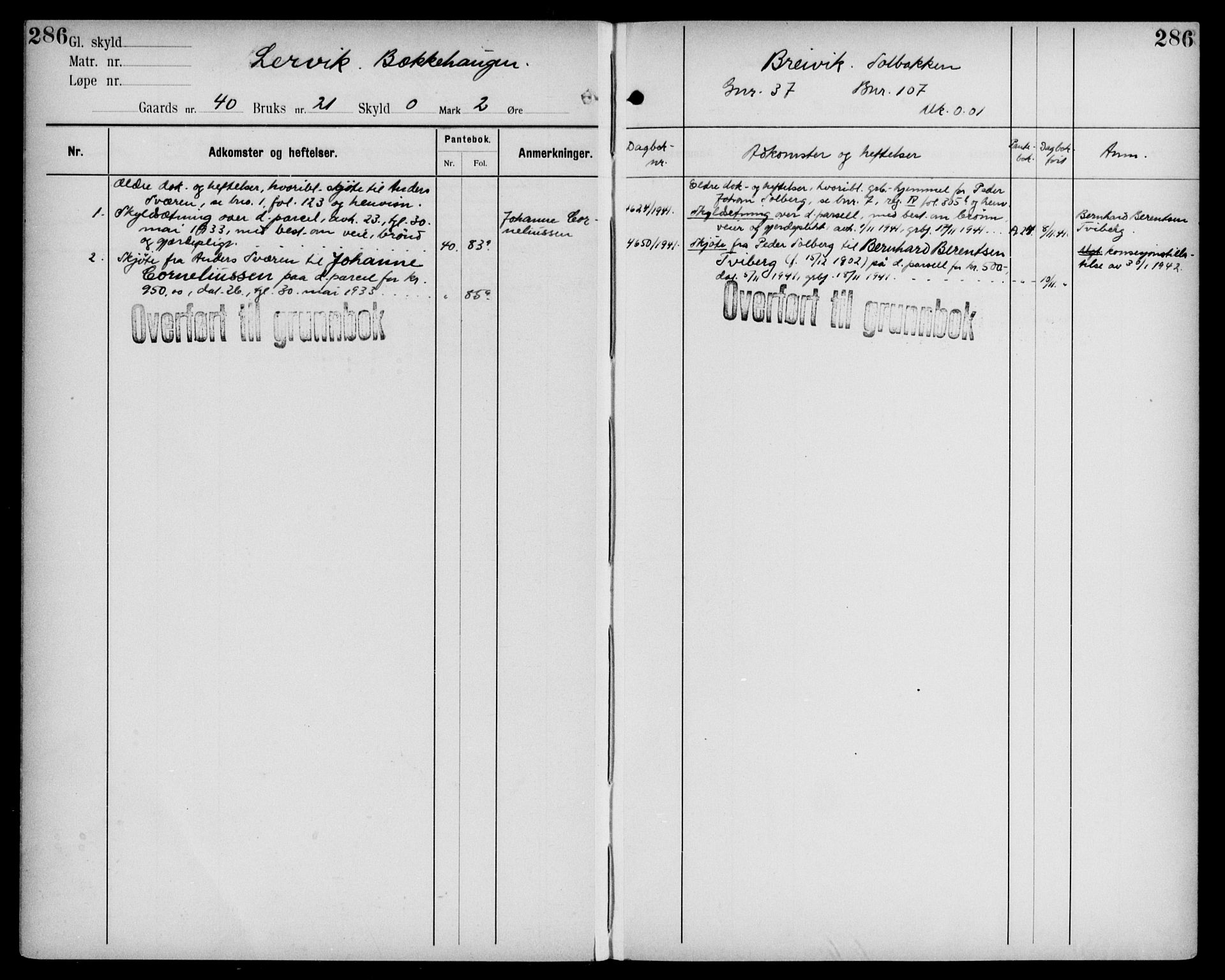 Midhordland sorenskriveri, AV/SAB-A-3001/1/G/Ga/Gab/L0109: Mortgage register no. II.A.b.109, p. 286