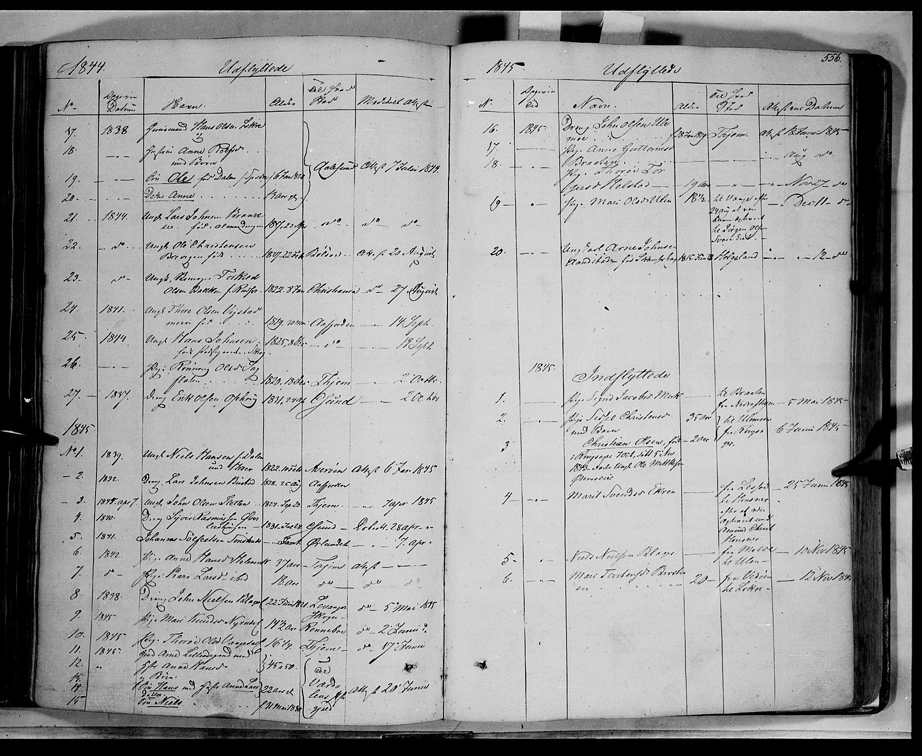 Lom prestekontor, SAH/PREST-070/K/L0006: Parish register (official) no. 6B, 1837-1863, p. 556