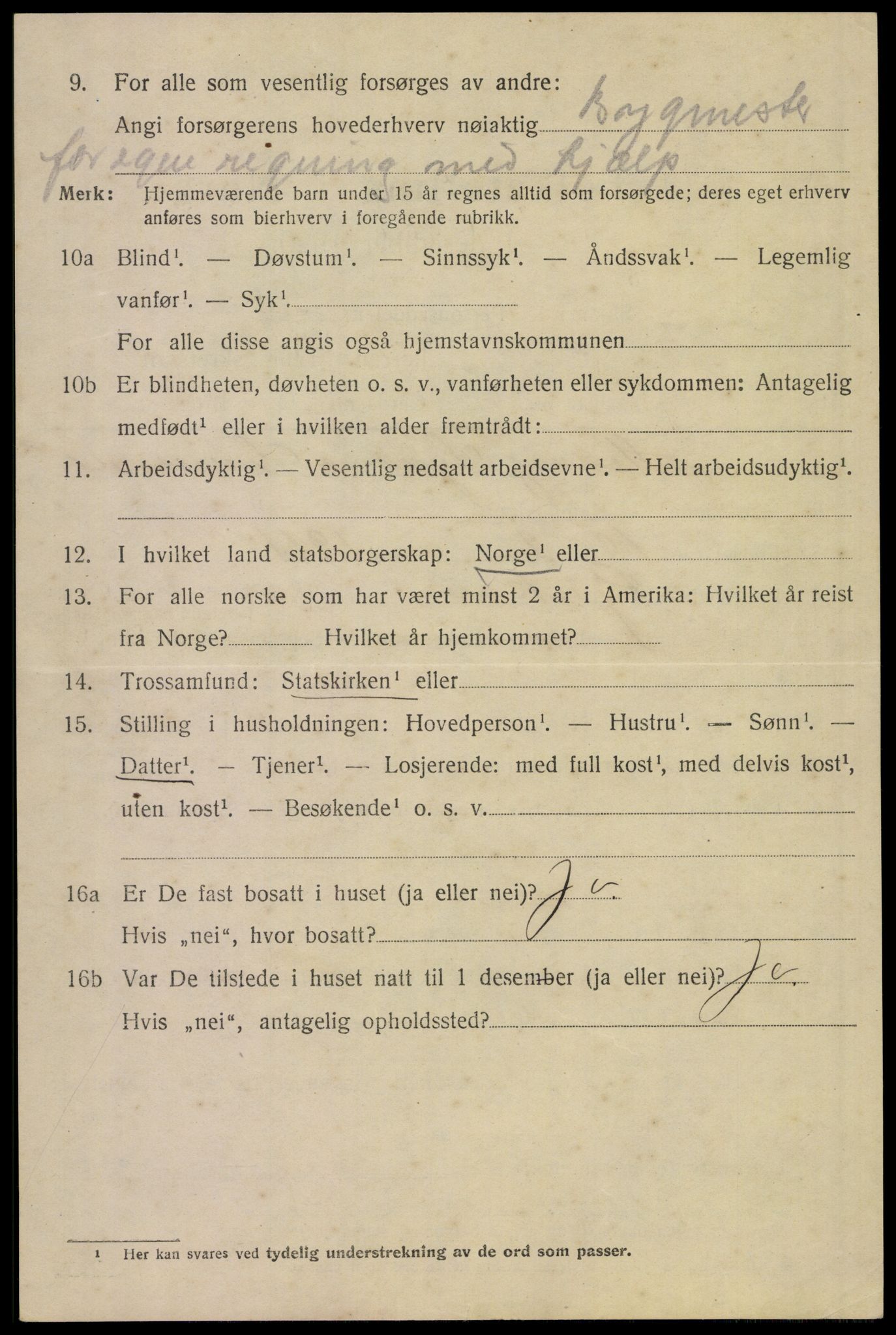 SAKO, 1920 census for Tinn, 1920, p. 16719