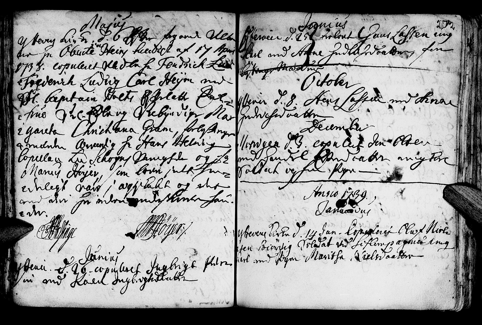 Ministerialprotokoller, klokkerbøker og fødselsregistre - Nord-Trøndelag, SAT/A-1458/722/L0215: Parish register (official) no. 722A02, 1718-1755, p. 272