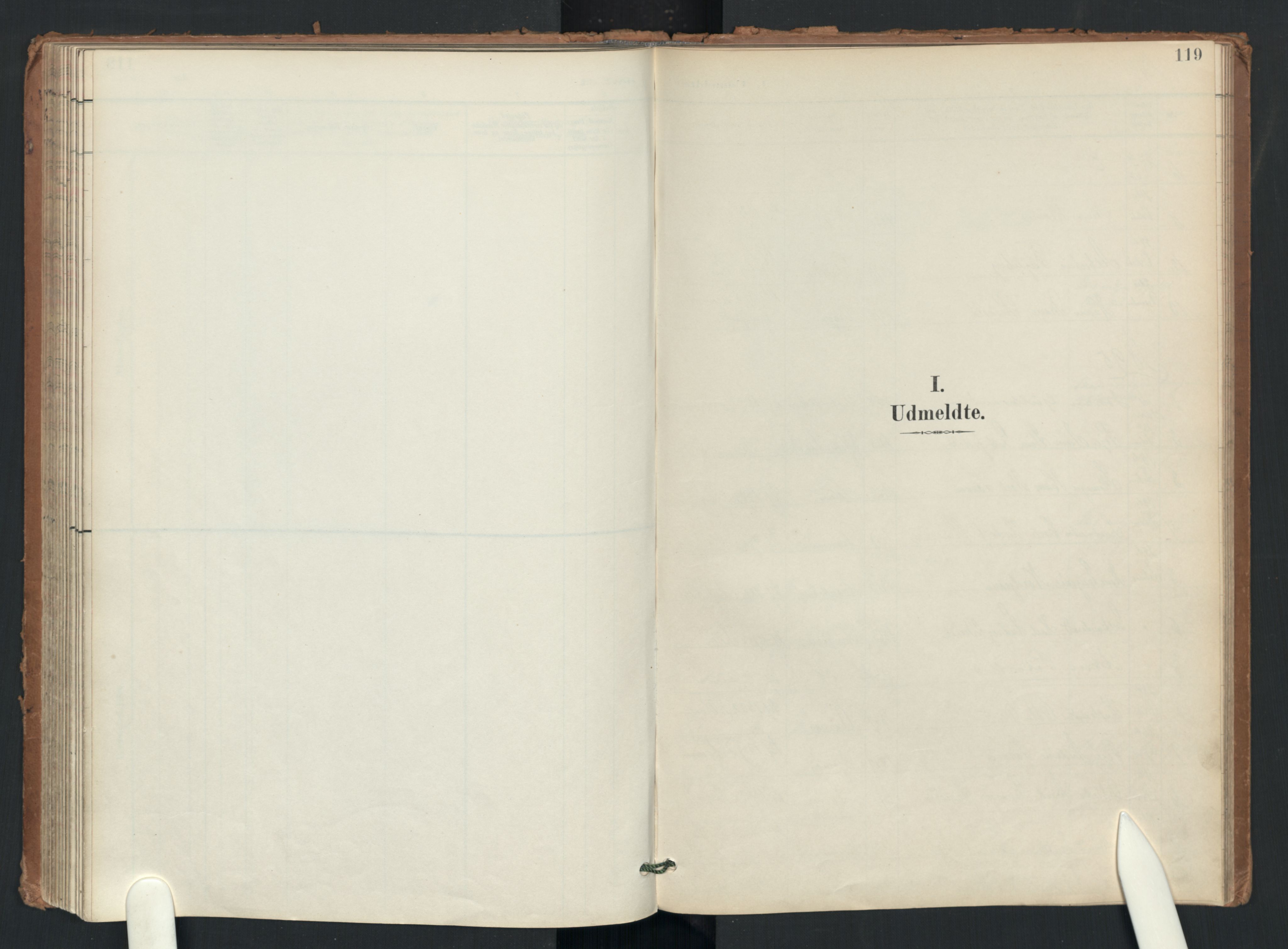 Uranienborg prestekontor Kirkebøker, AV/SAO-A-10877/F/Fa/L0006: Parish register (official) no. I 6, 1894-1935, p. 119