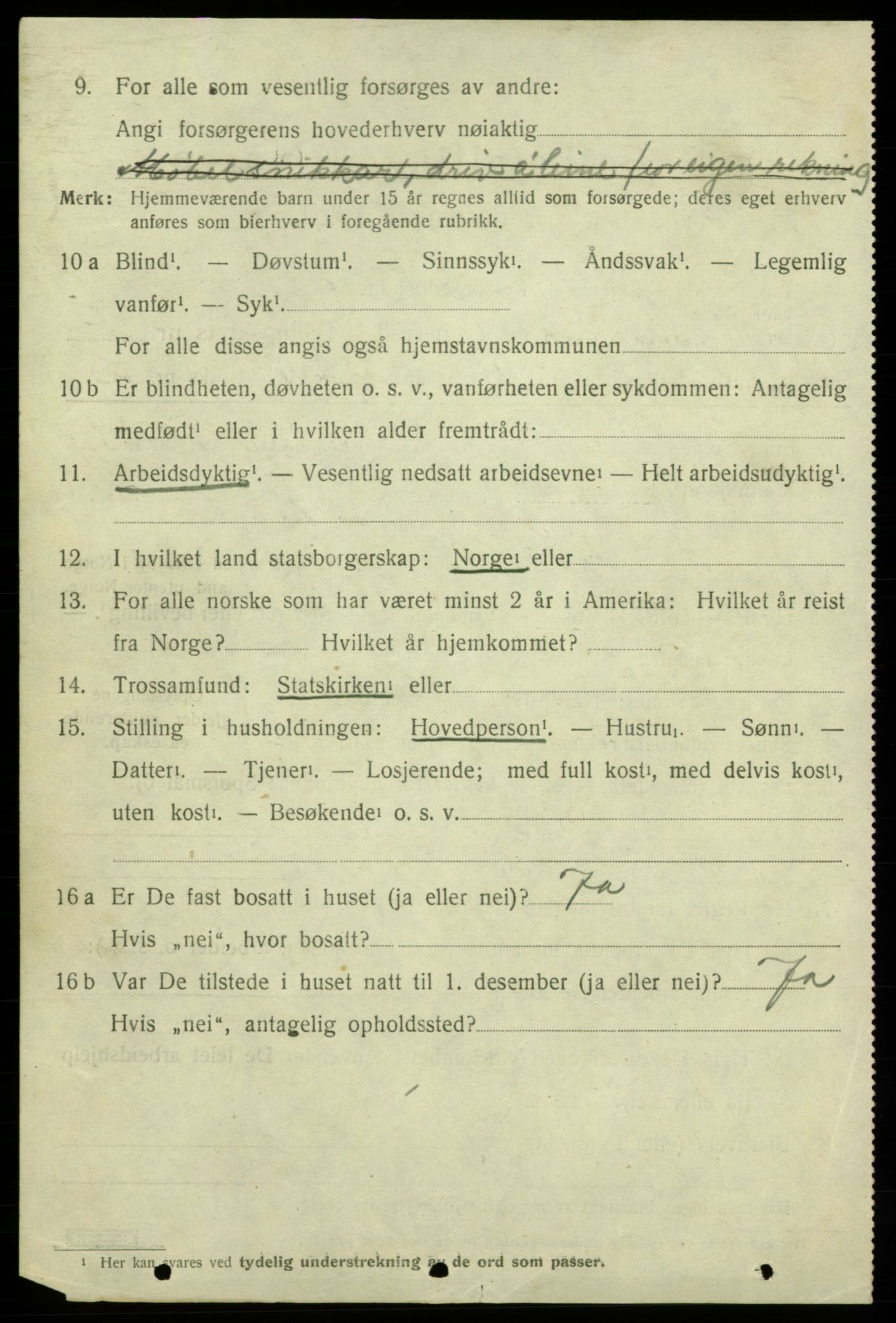 SAB, 1920 census for Kvinnherad, 1920, p. 6399