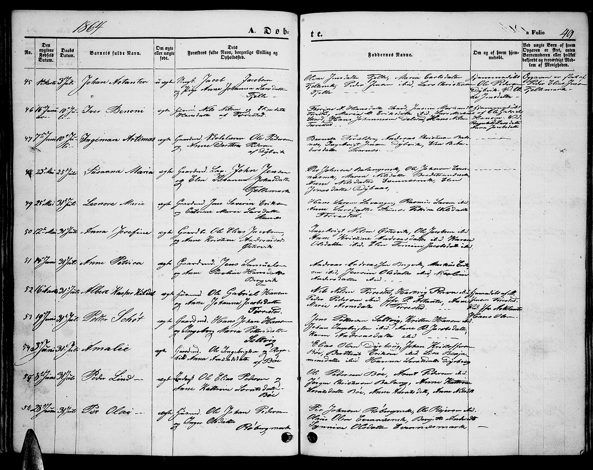 Ministerialprotokoller, klokkerbøker og fødselsregistre - Nordland, AV/SAT-A-1459/863/L0912: Parish register (copy) no. 863C02, 1858-1876, p. 49