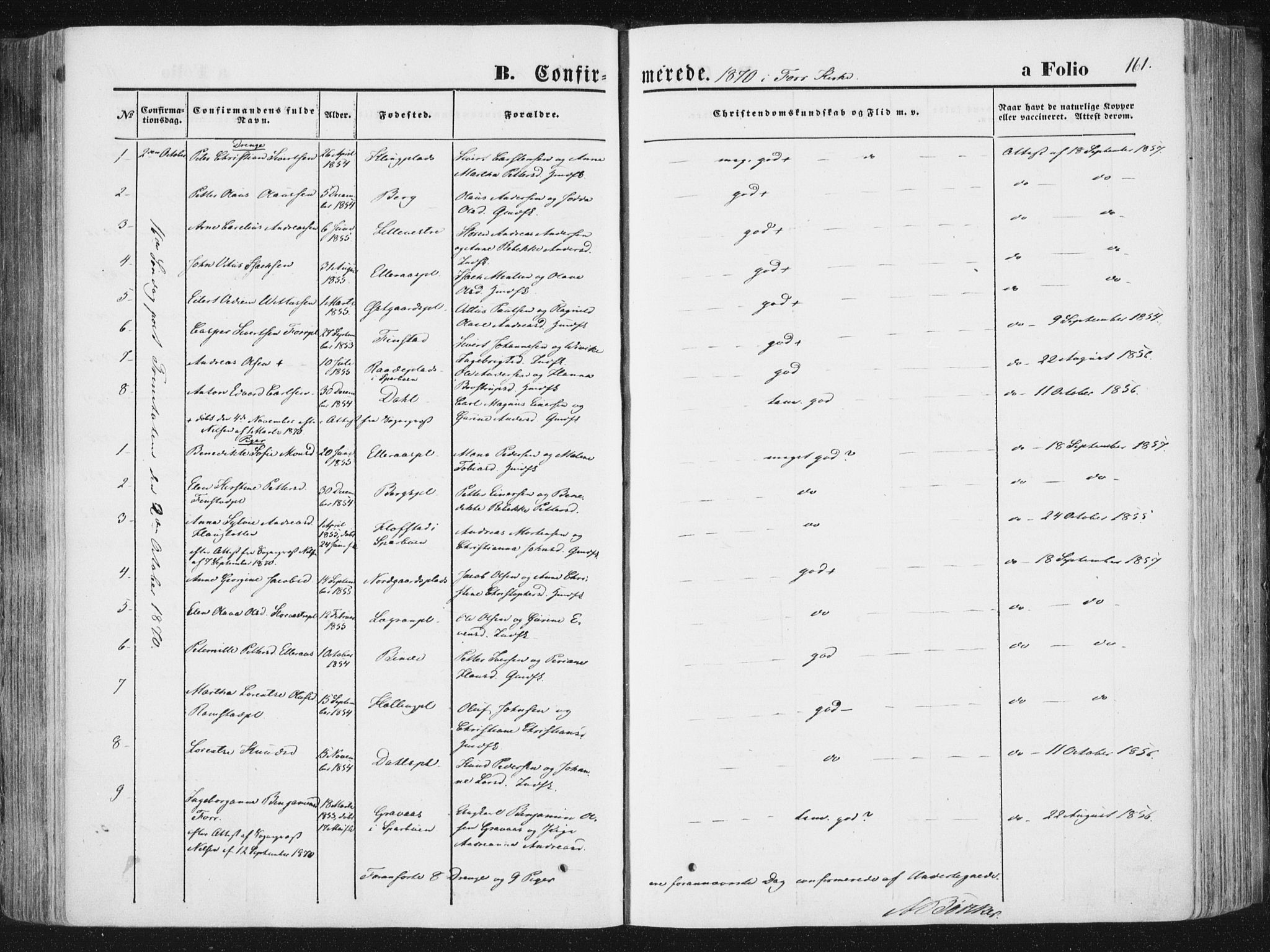 Ministerialprotokoller, klokkerbøker og fødselsregistre - Nord-Trøndelag, SAT/A-1458/746/L0447: Parish register (official) no. 746A06, 1860-1877, p. 161