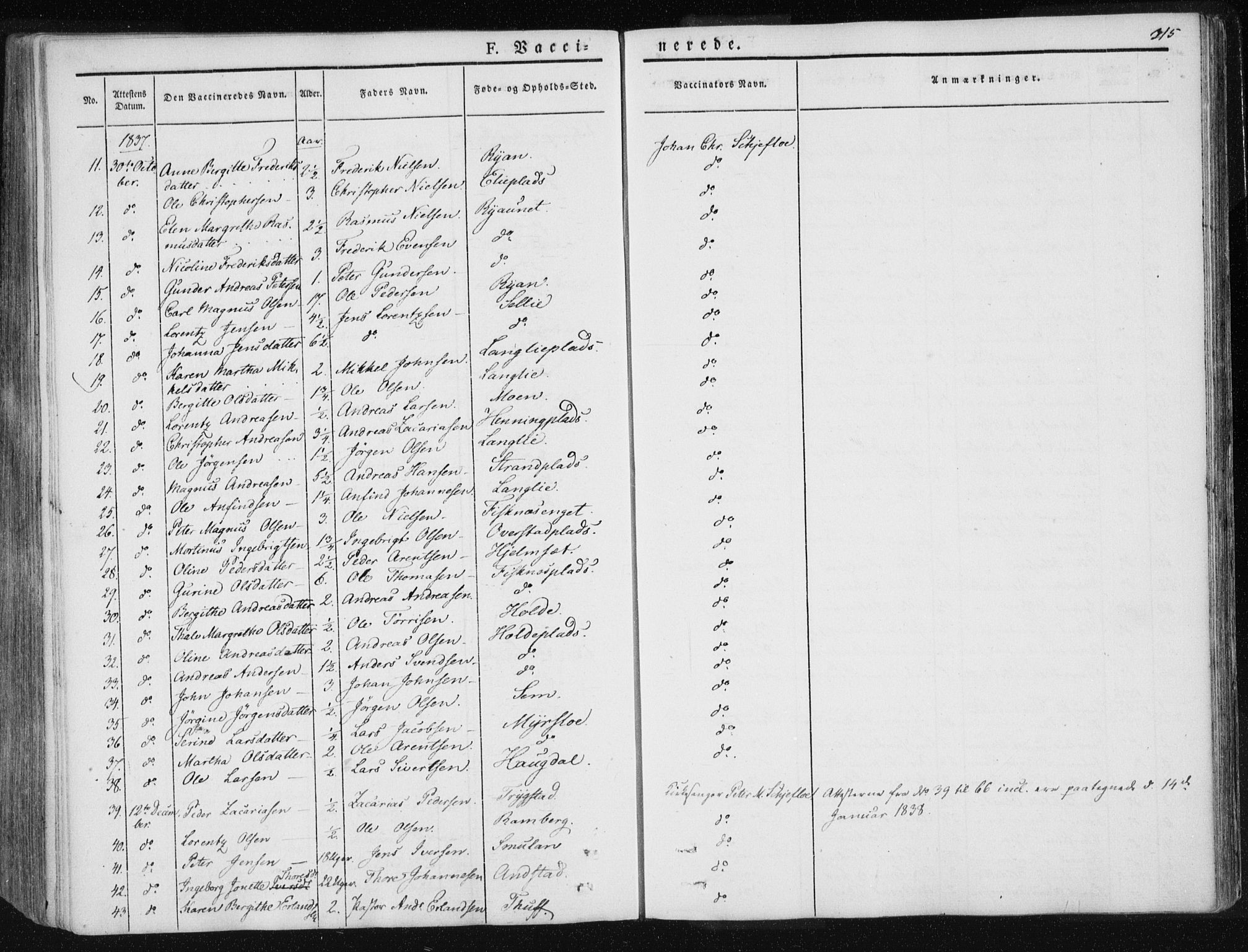 Ministerialprotokoller, klokkerbøker og fødselsregistre - Nord-Trøndelag, AV/SAT-A-1458/735/L0339: Parish register (official) no. 735A06 /1, 1836-1848, p. 315