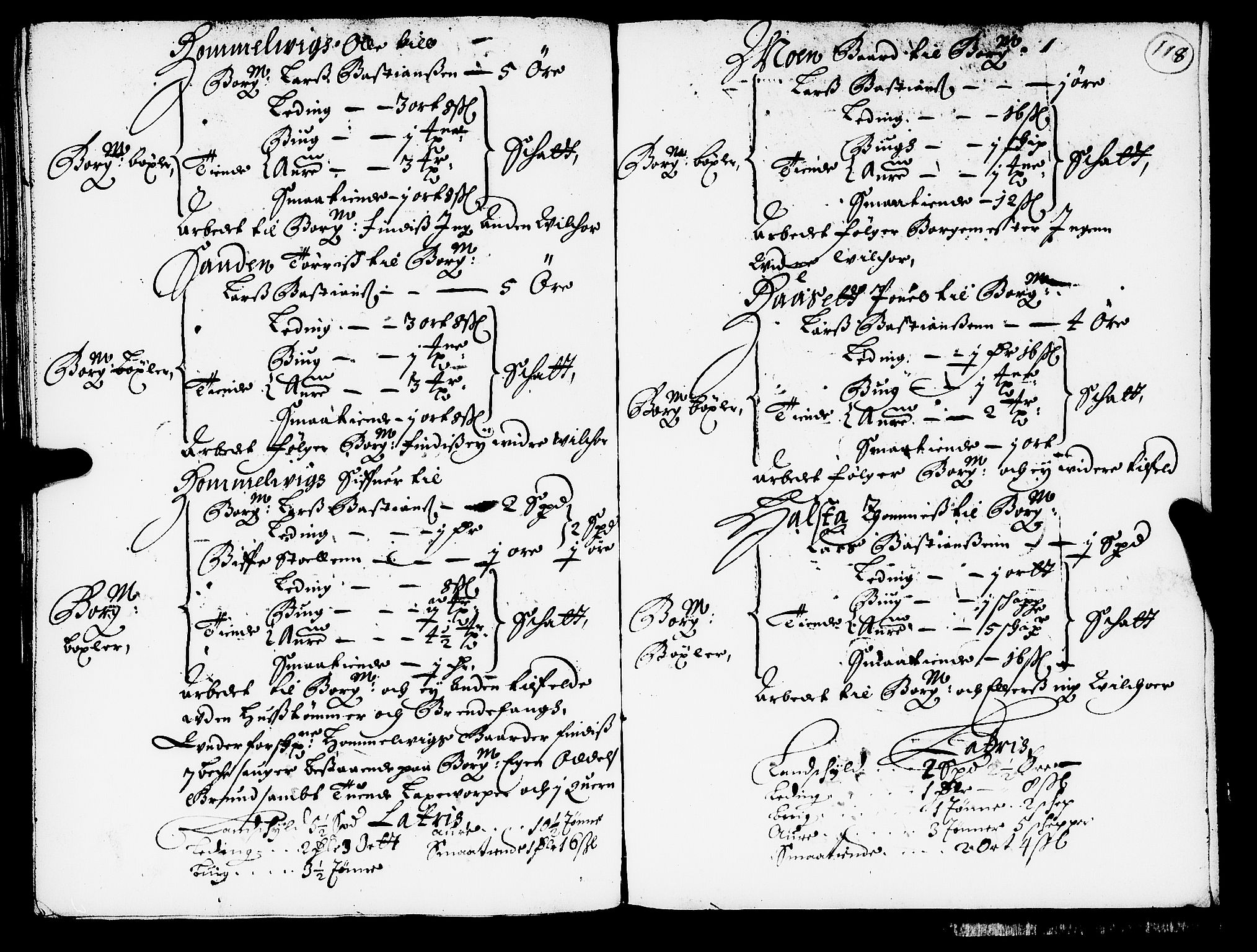 Rentekammeret inntil 1814, Realistisk ordnet avdeling, AV/RA-EA-4070/N/Nb/Nba/L0052: Strinda len, 1667, p. 117b-118a