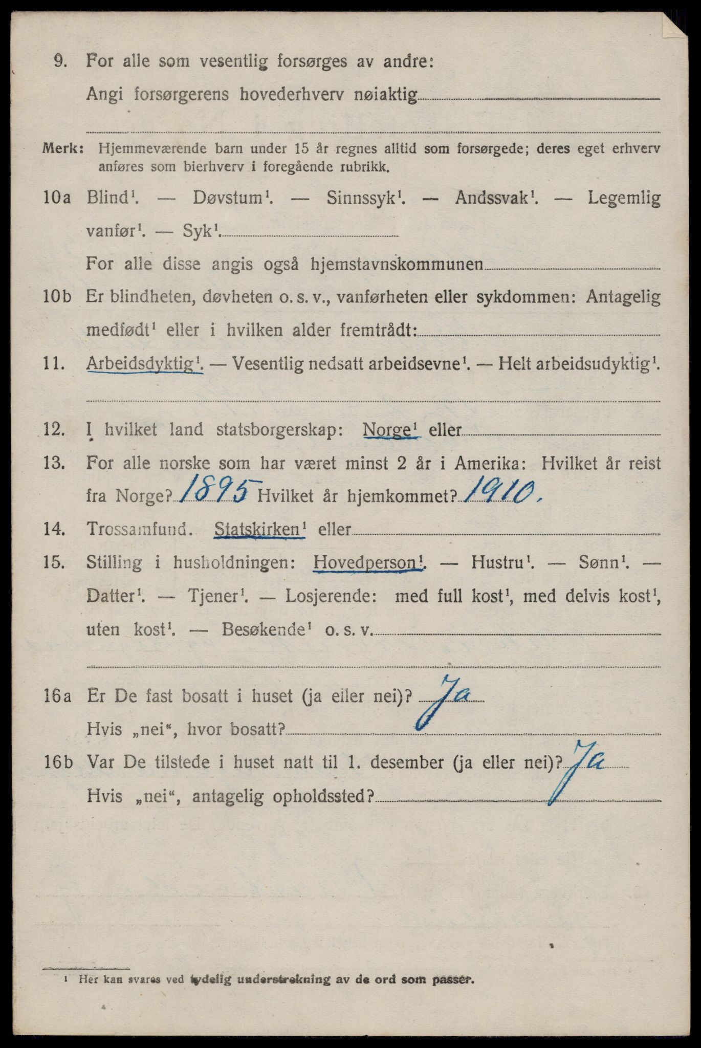 SAST, 1920 census for Høyland, 1920, p. 3731