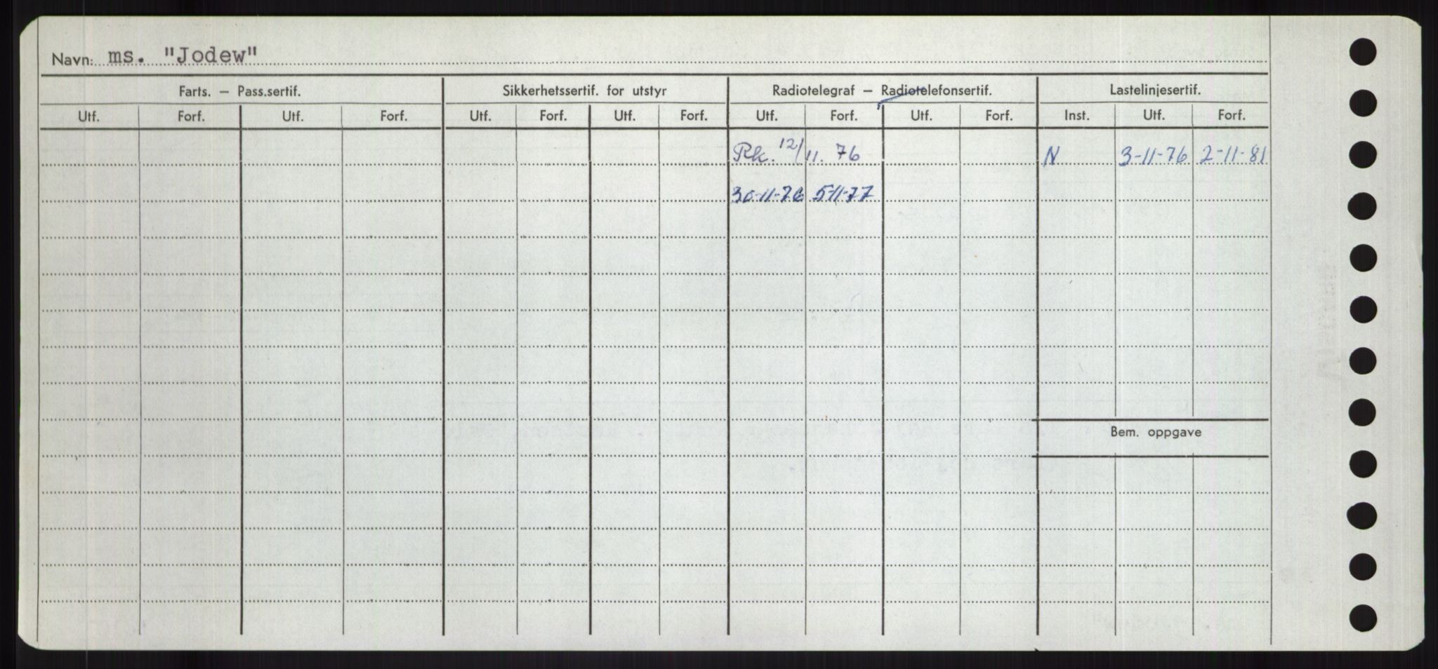 Sjøfartsdirektoratet med forløpere, Skipsmålingen, AV/RA-S-1627/H/Hd/L0019: Fartøy, J, p. 434