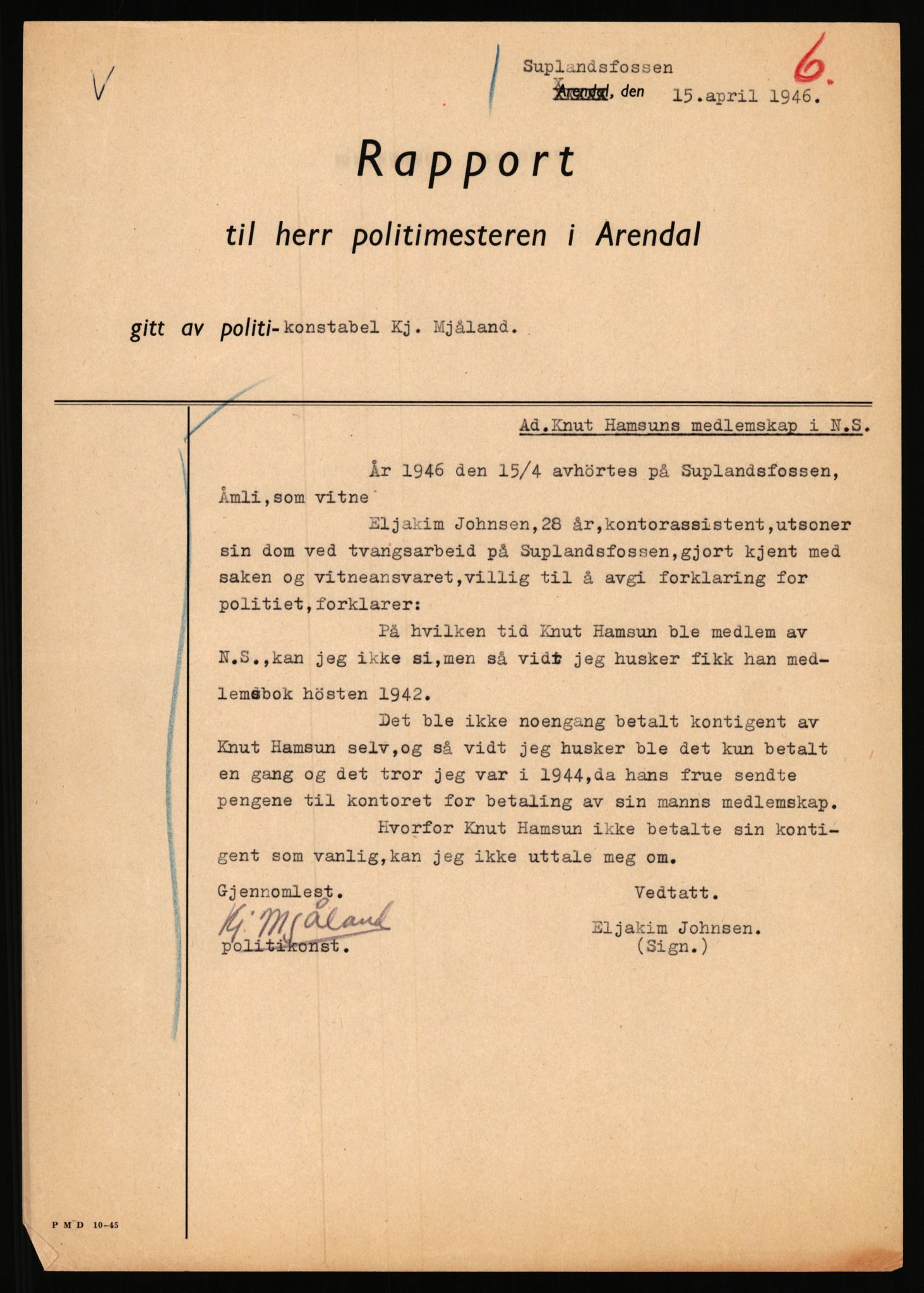 Landssvikarkivet, Arendal politikammer, AV/RA-S-3138-25/D/Dc, 1945-1951, p. 382