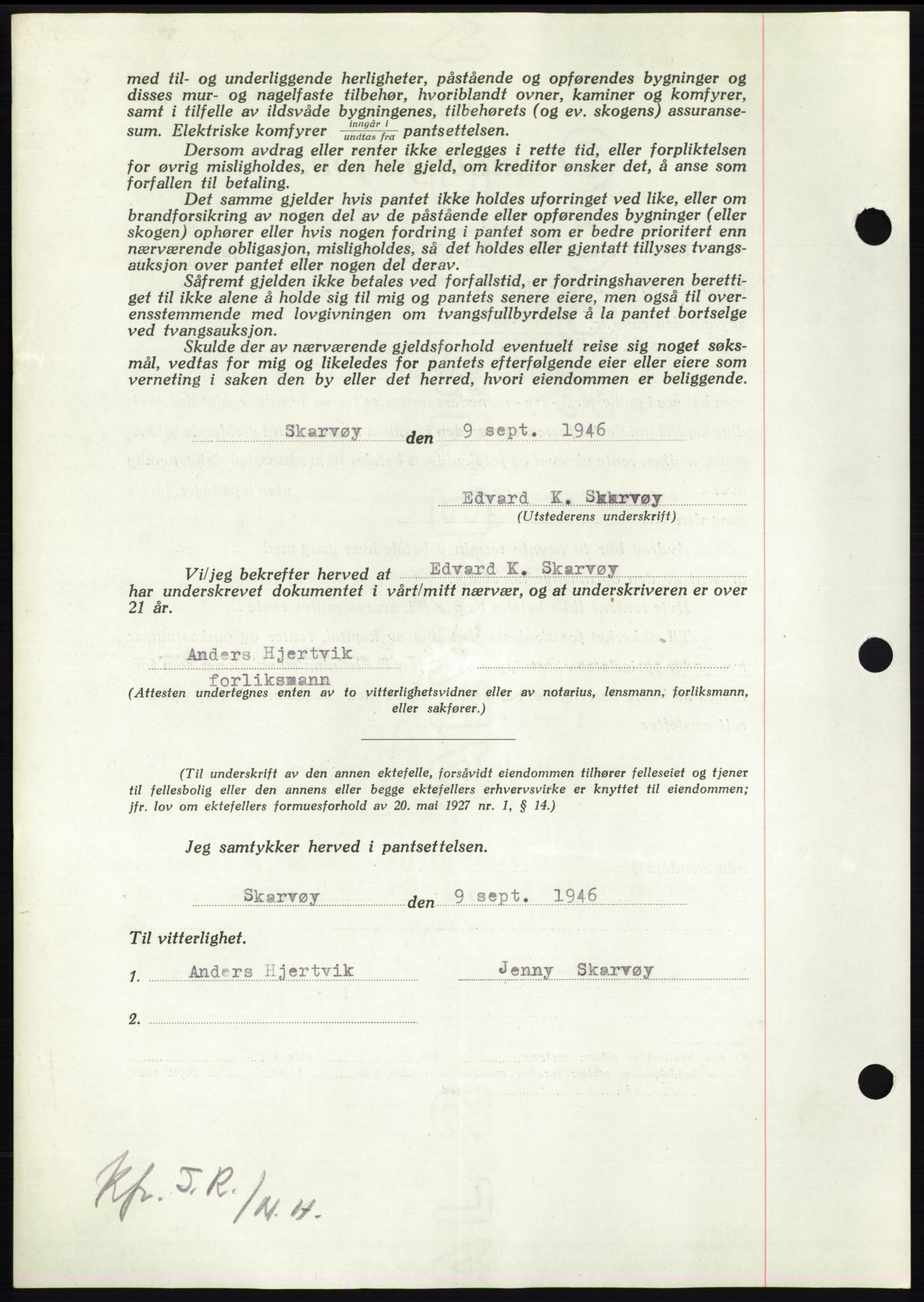 Nordmøre sorenskriveri, AV/SAT-A-4132/1/2/2Ca: Mortgage book no. B95, 1946-1947, Diary no: : 658/1947