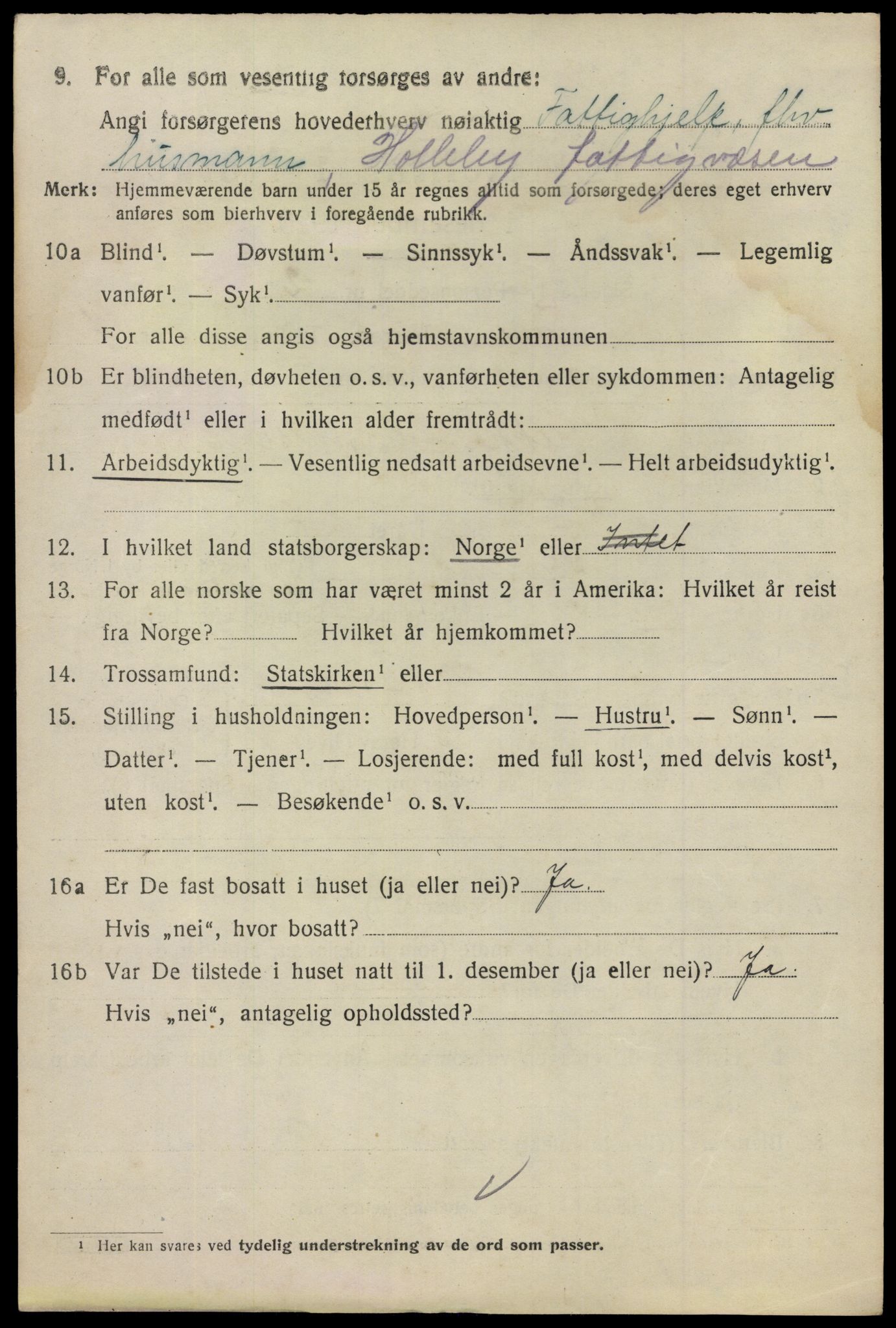 SAO, 1920 census for Tune, 1920, p. 6679