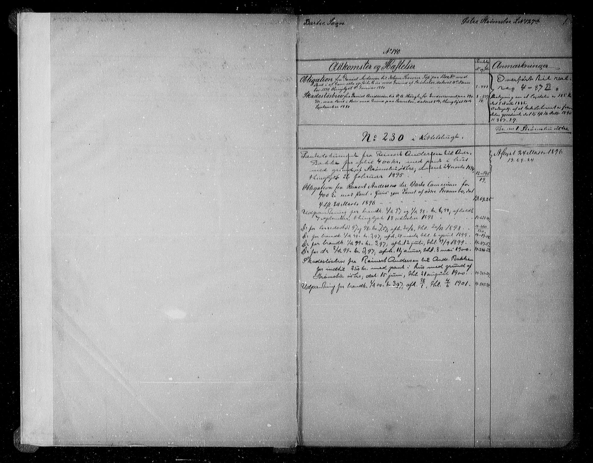 Nedenes sorenskriveri, SAK/1221-0006/G/Ga/Gaa/L0031: Mortgage register no. 29, 1880-1906, p. 1