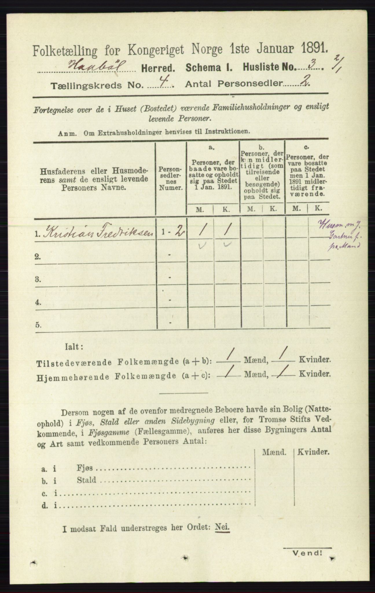 RA, 1891 census for 0138 Hobøl, 1891, p. 2329