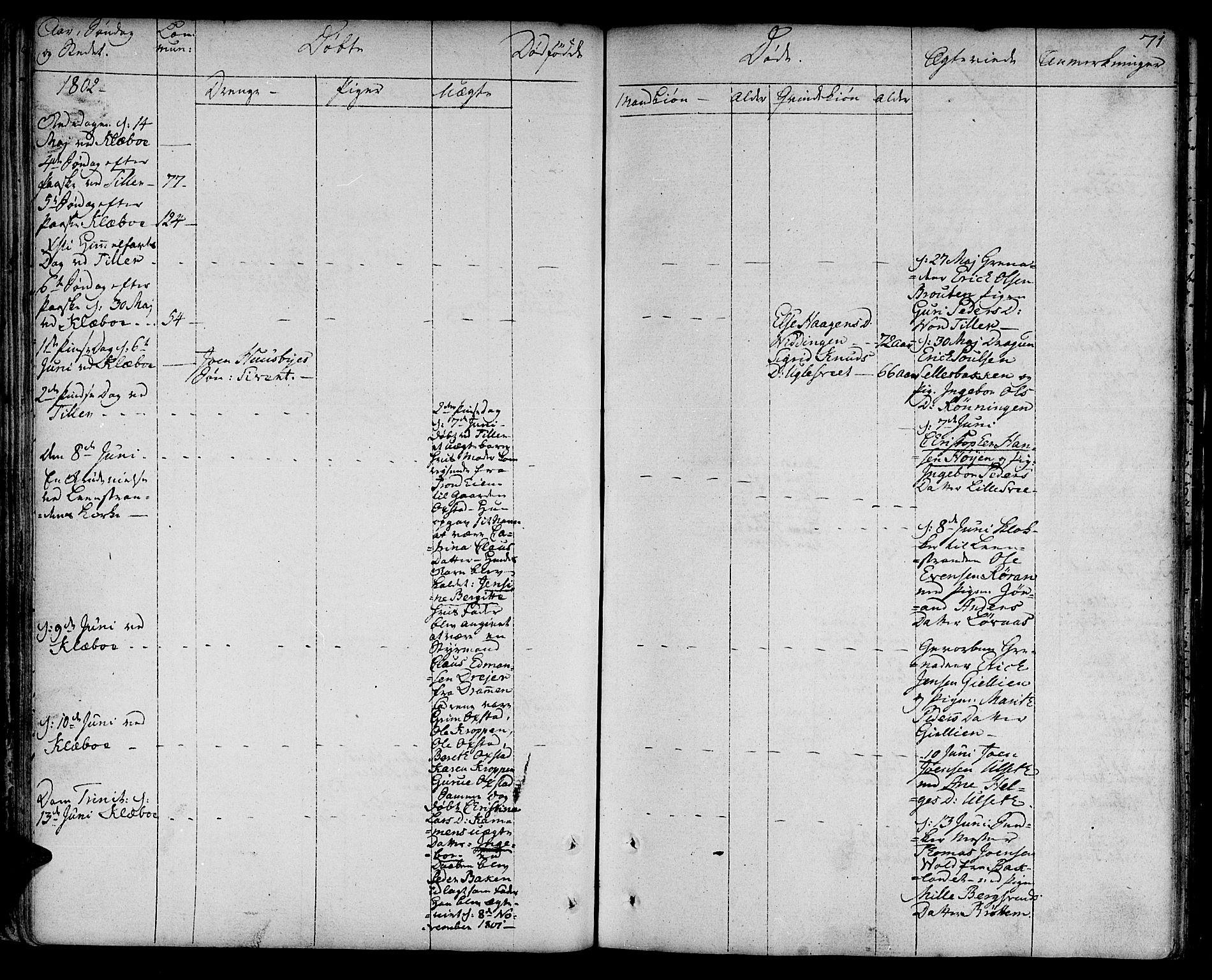 Ministerialprotokoller, klokkerbøker og fødselsregistre - Sør-Trøndelag, AV/SAT-A-1456/618/L0438: Parish register (official) no. 618A03, 1783-1815, p. 71