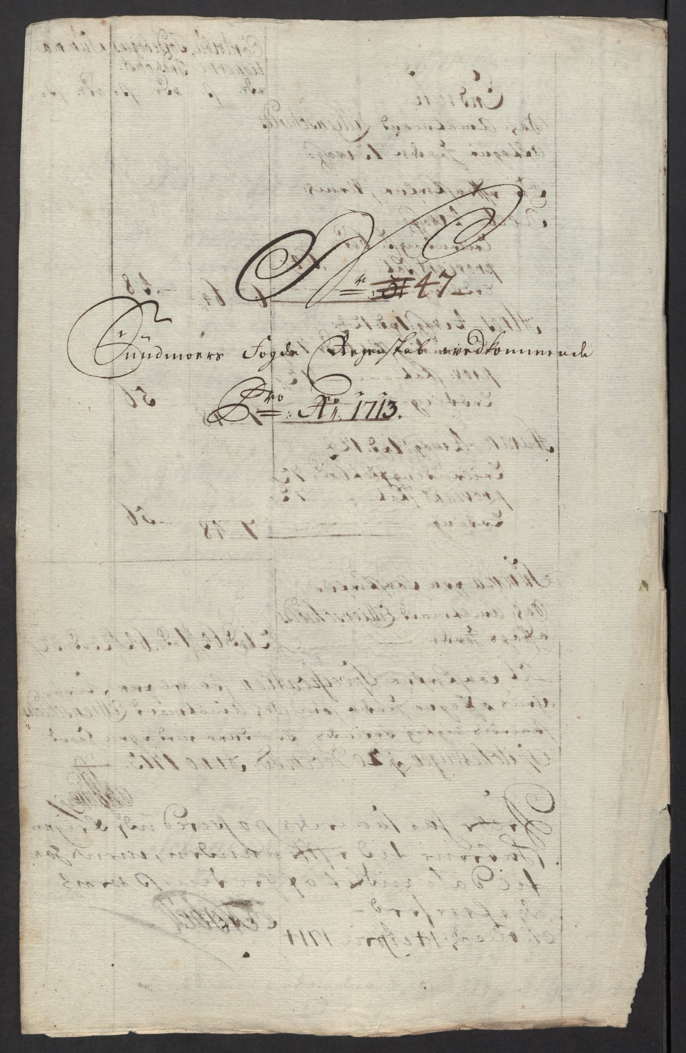 Rentekammeret inntil 1814, Reviderte regnskaper, Fogderegnskap, RA/EA-4092/R54/L3565: Fogderegnskap Sunnmøre, 1712-1713, p. 565