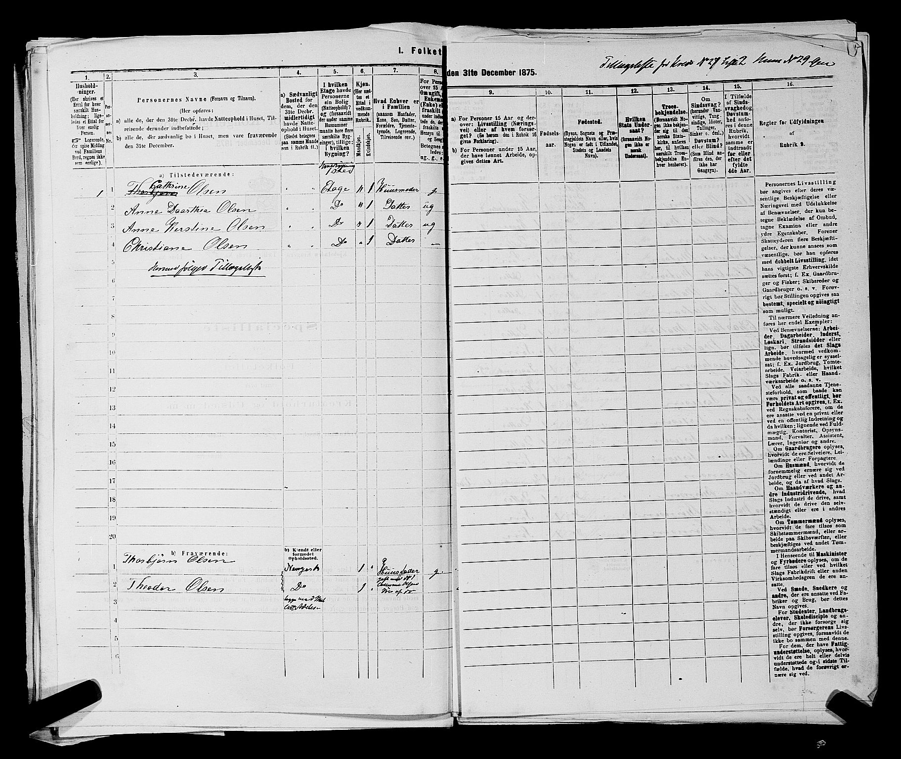 SAKO, 1875 census for 0801P Kragerø, 1875, p. 587