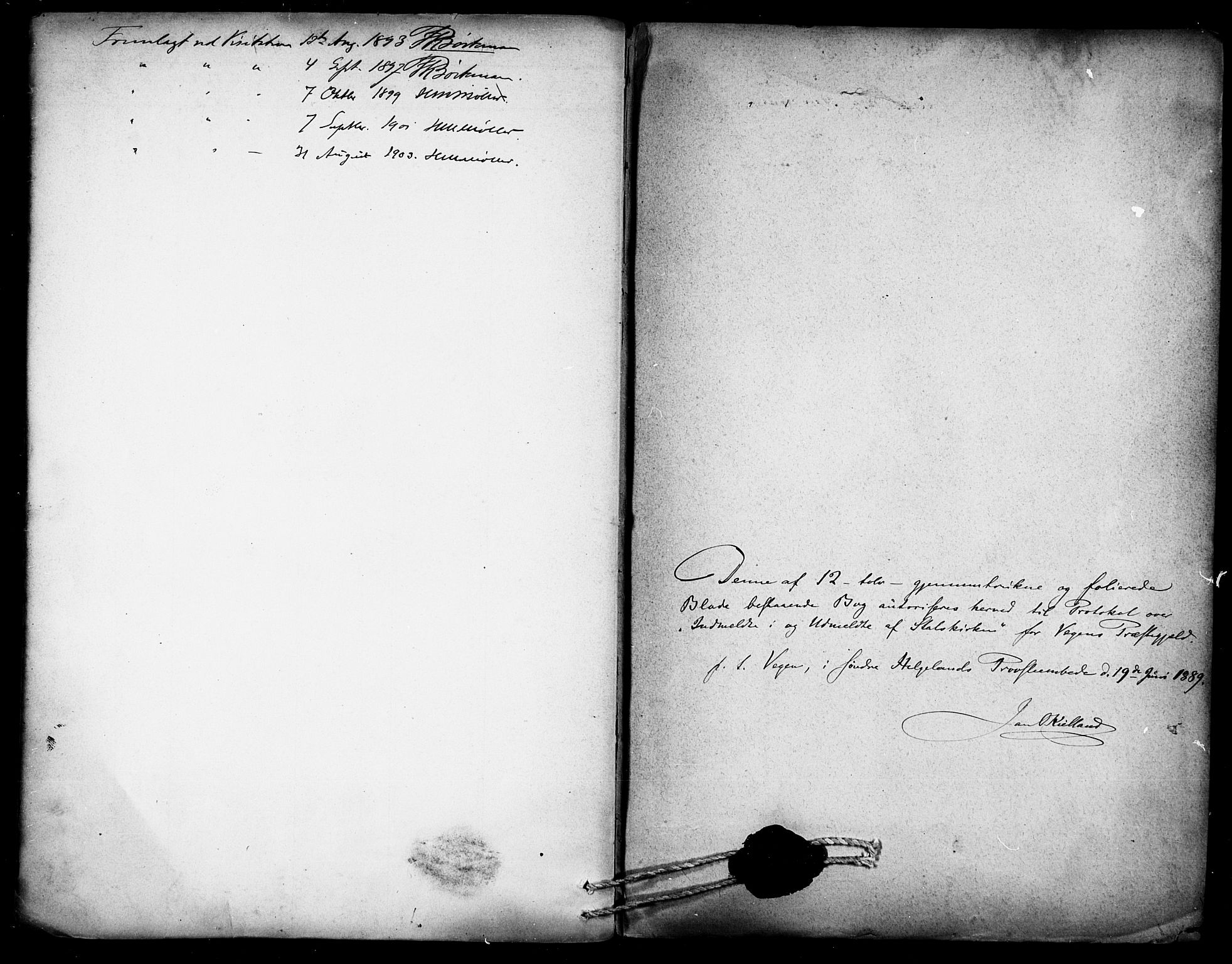 Ministerialprotokoller, klokkerbøker og fødselsregistre - Nordland, SAT/A-1459/816/L0243: Parish register (official) no. 816A09, 1893-1902