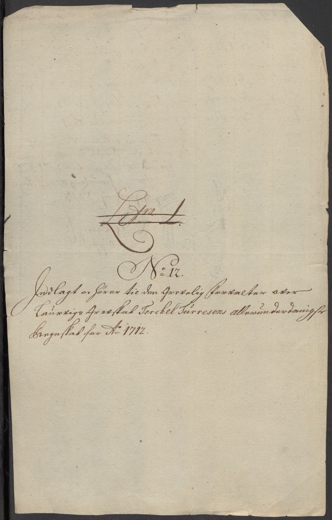 Rentekammeret inntil 1814, Reviderte regnskaper, Fogderegnskap, AV/RA-EA-4092/R33/L1984: Fogderegnskap Larvik grevskap, 1712, p. 185