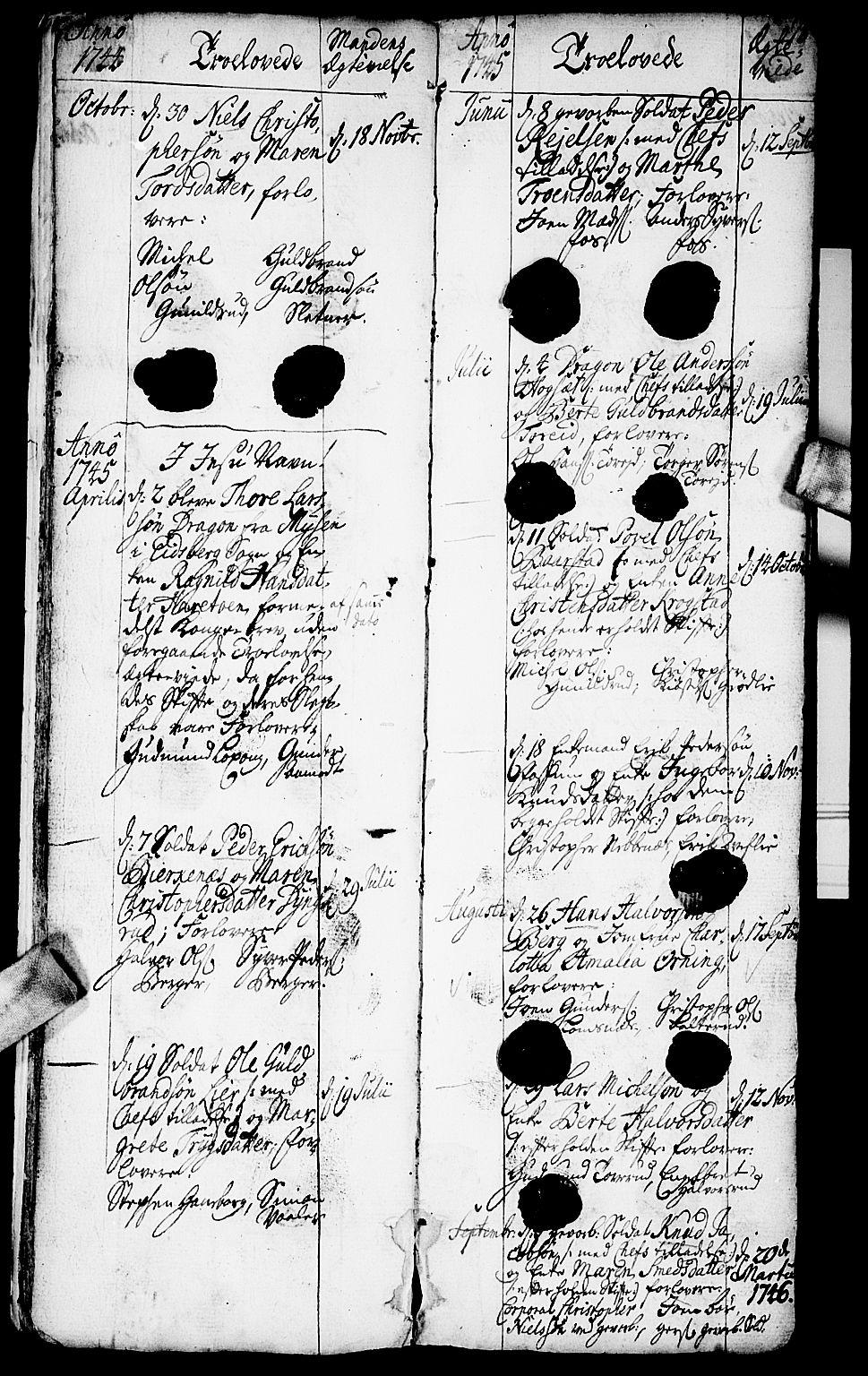 Aurskog prestekontor Kirkebøker, SAO/A-10304a/F/Fa/L0002: Parish register (official) no. I 2, 1735-1766, p. 18