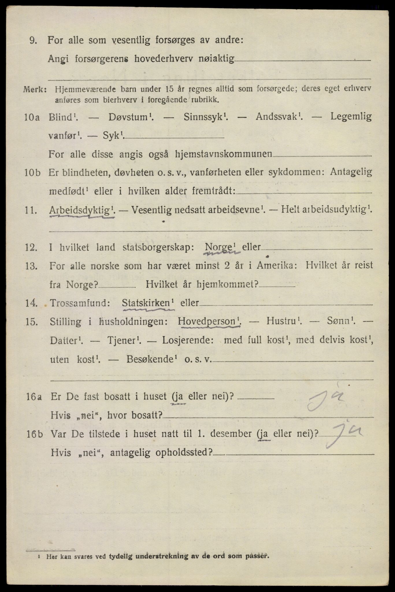 SAO, 1920 census for Våler, 1920, p. 5039