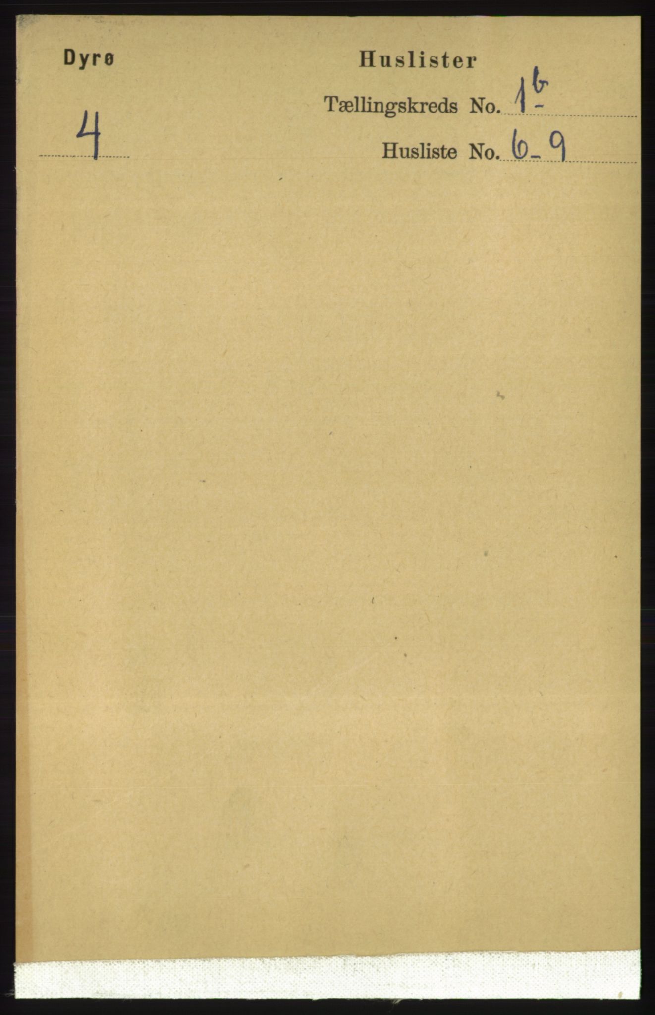 RA, 1891 census for 1926 Dyrøy, 1891, p. 412