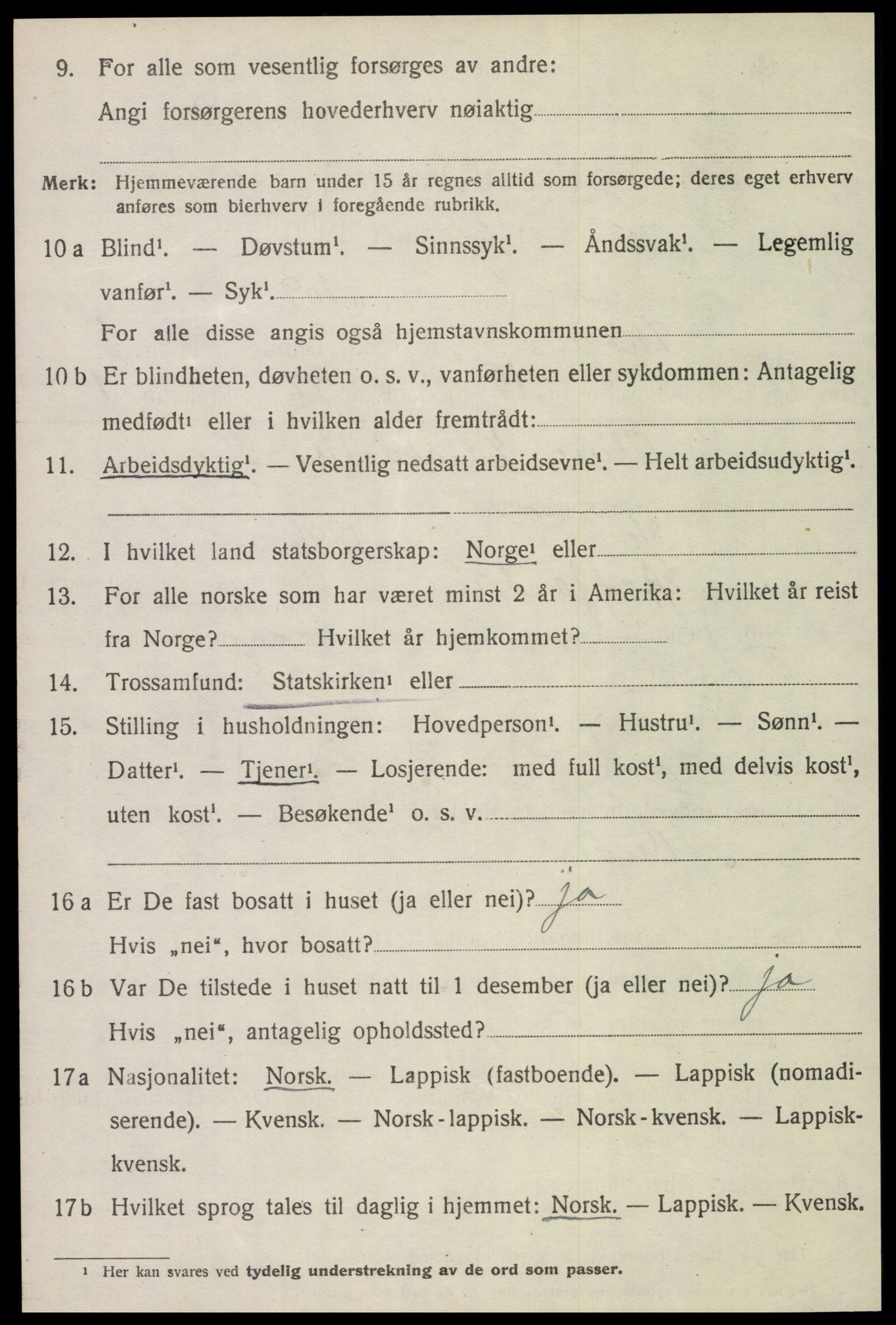 SAT, 1920 census for Skogn, 1920, p. 4812