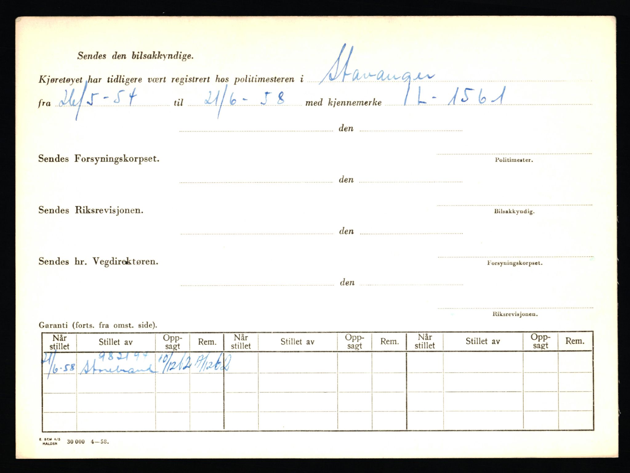 Stavanger trafikkstasjon, AV/SAST-A-101942/0/F/L0065: L-65400 - L-67649, 1930-1971, p. 688