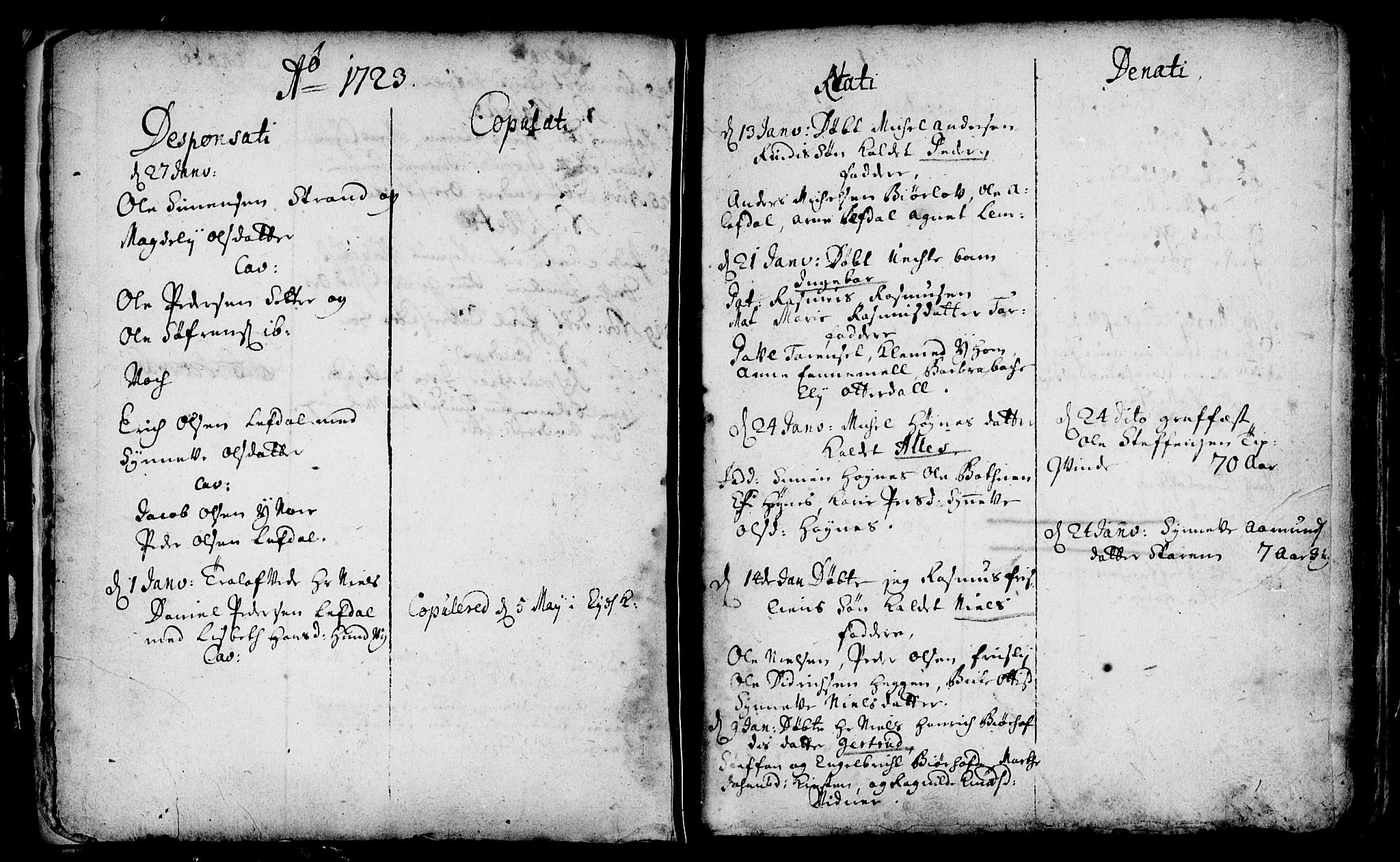 Eid sokneprestembete, AV/SAB-A-82301/H/Haa/Haaa/L0001: Parish register (official) no. A 1, 1722-1740, p. 9