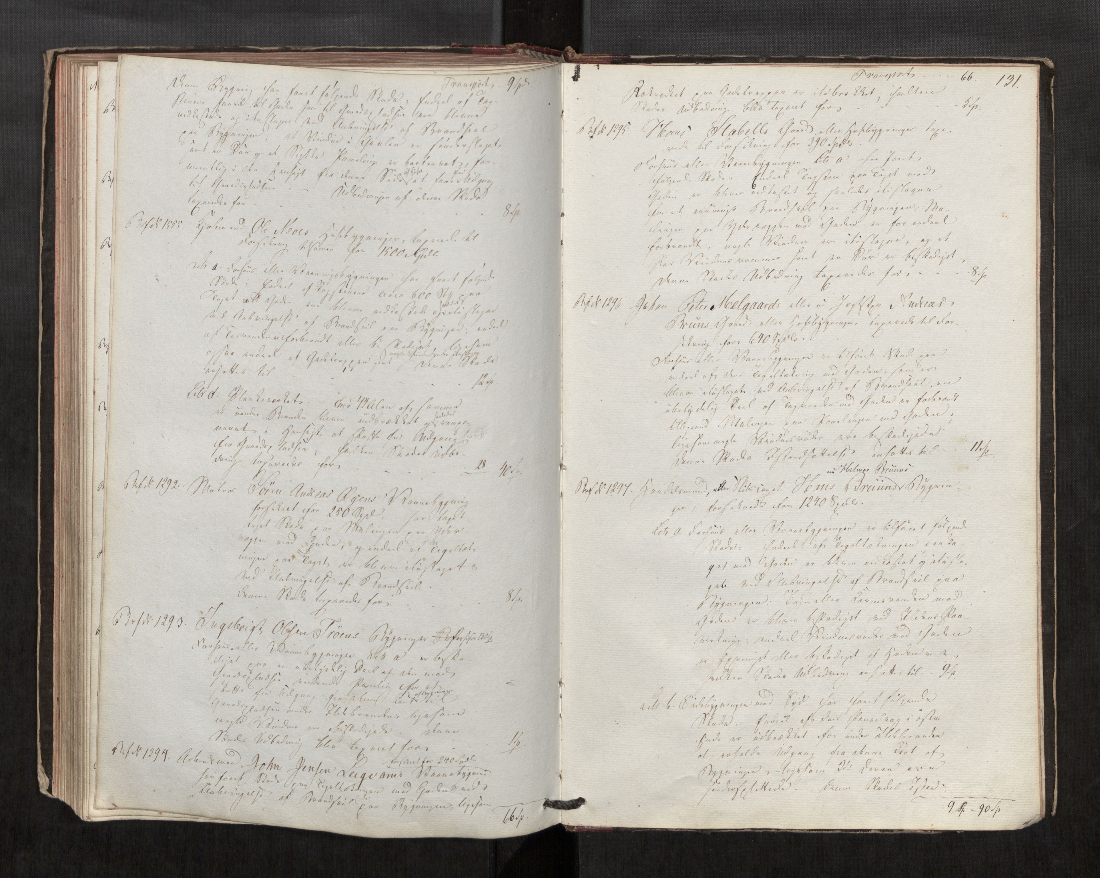 Norges Brannkasse Trondheim magistrat, AV/SAT-A-5590/Fa/L0029: Branntakstprotokoll K, 1847-1848, p. 130b-131a
