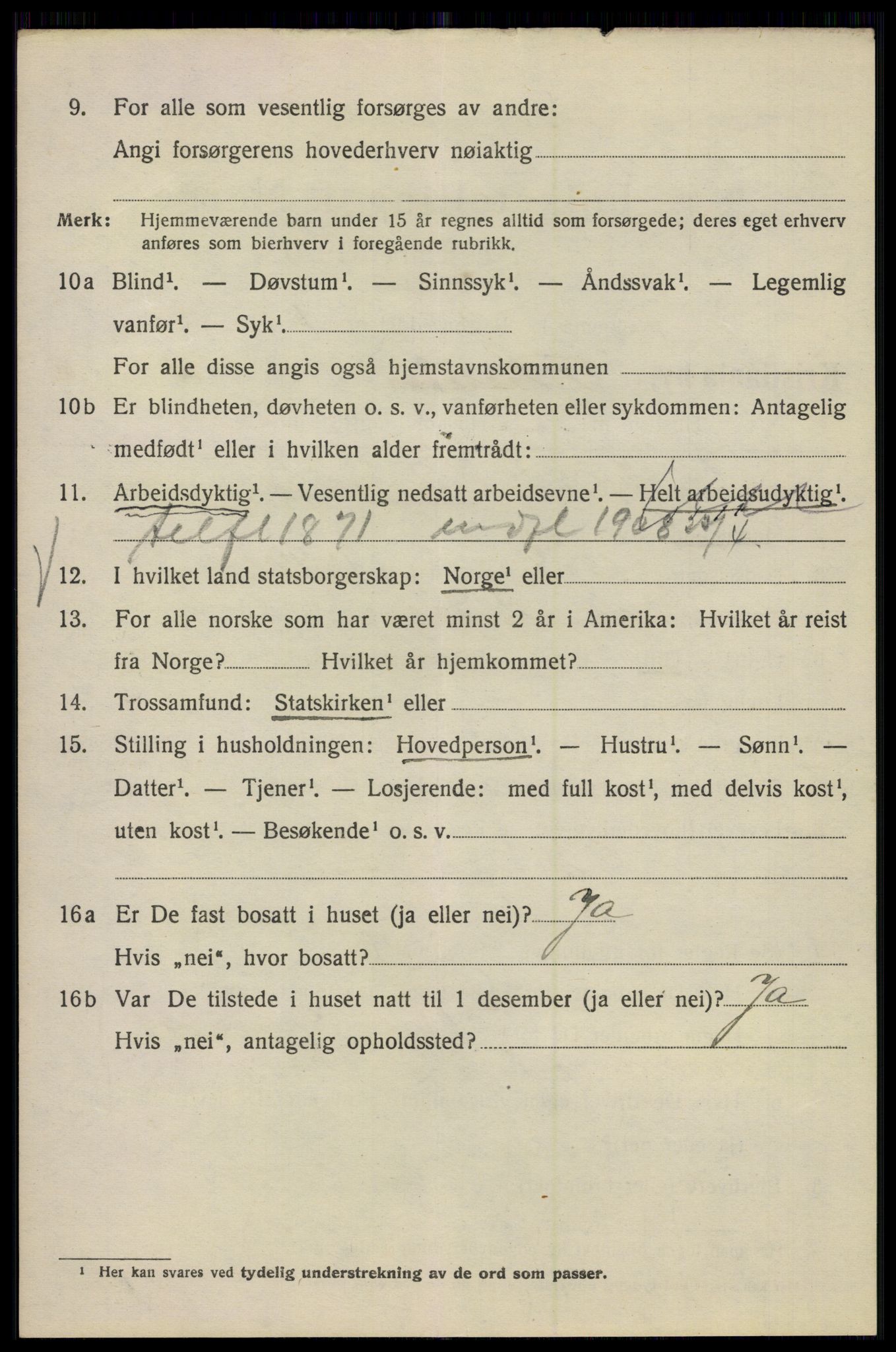 SAO, 1920 census for Kristiania, 1920, p. 566090