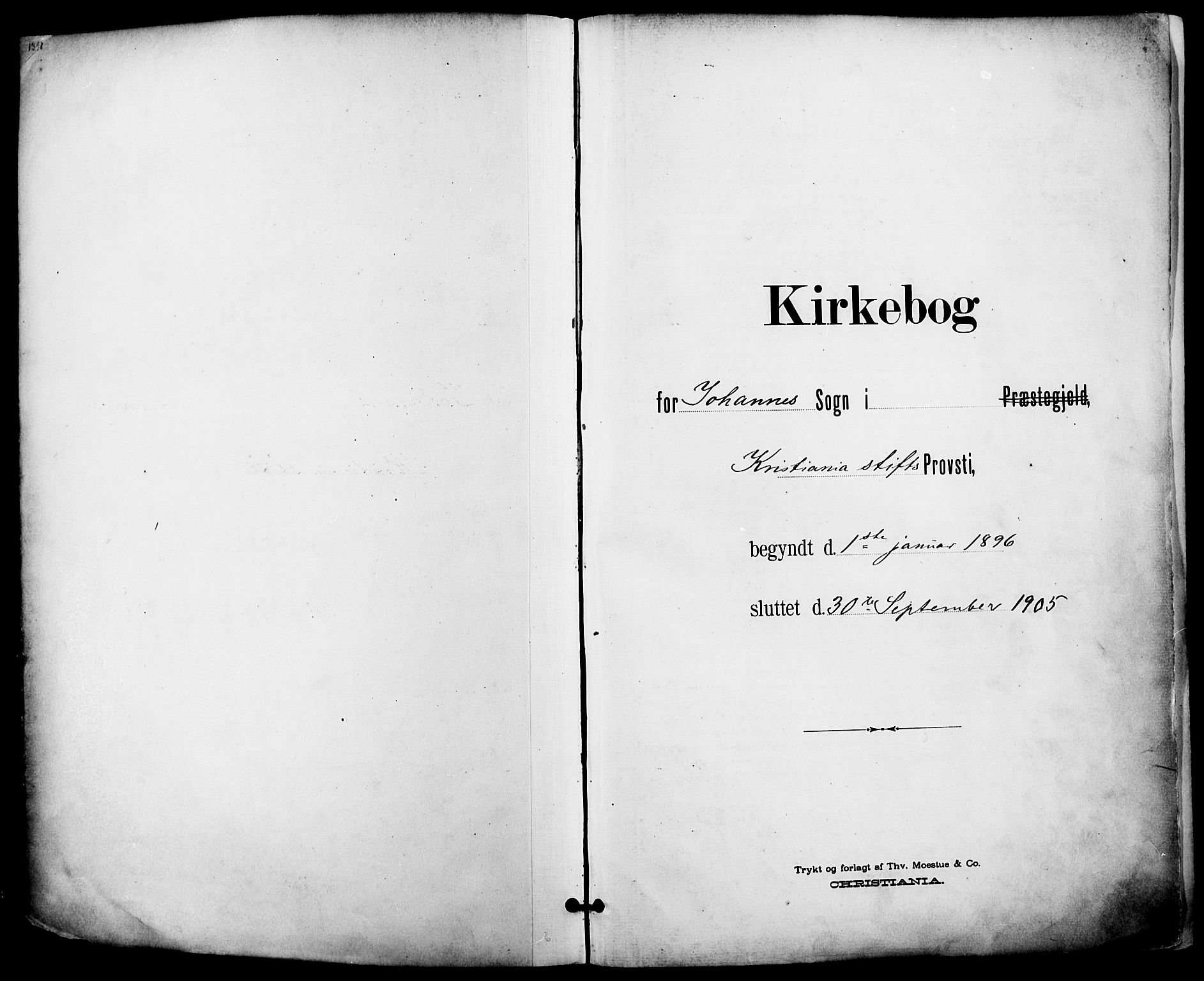 Johannes prestekontor Kirkebøker, AV/SAO-A-10852/F/Fa/L0007: Parish register (official) no. 7, 1896-1905