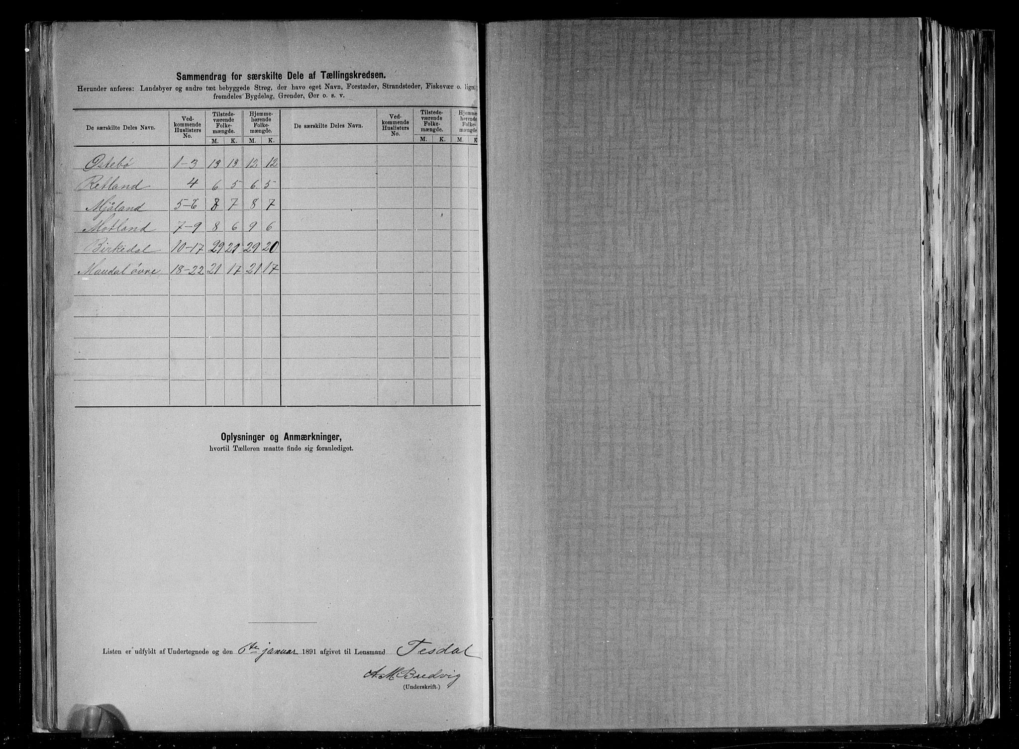 RA, 1891 census for 1129 Forsand, 1891, p. 34