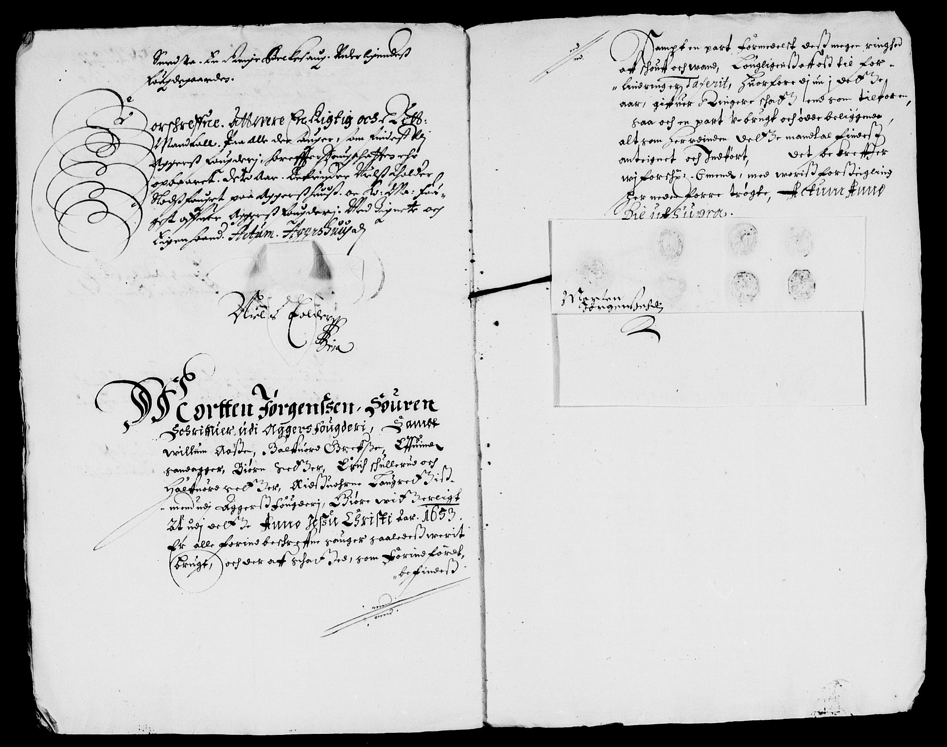 Rentekammeret inntil 1814, Reviderte regnskaper, Lensregnskaper, AV/RA-EA-5023/R/Rb/Rba/L0218: Akershus len, 1653-1654