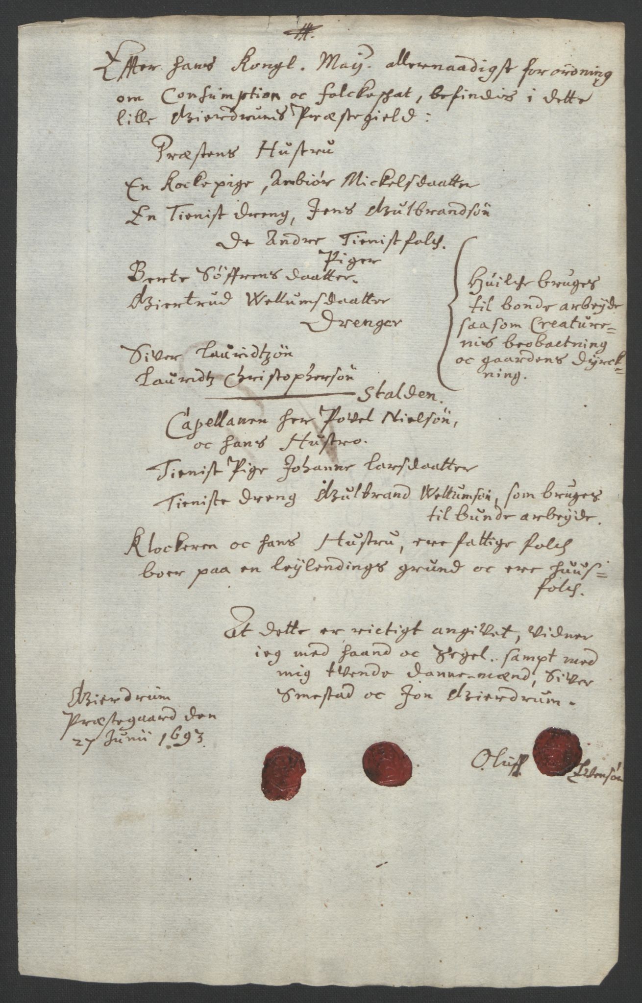 Rentekammeret inntil 1814, Reviderte regnskaper, Fogderegnskap, AV/RA-EA-4092/R12/L0705: Fogderegnskap Øvre Romerike, 1693, p. 230