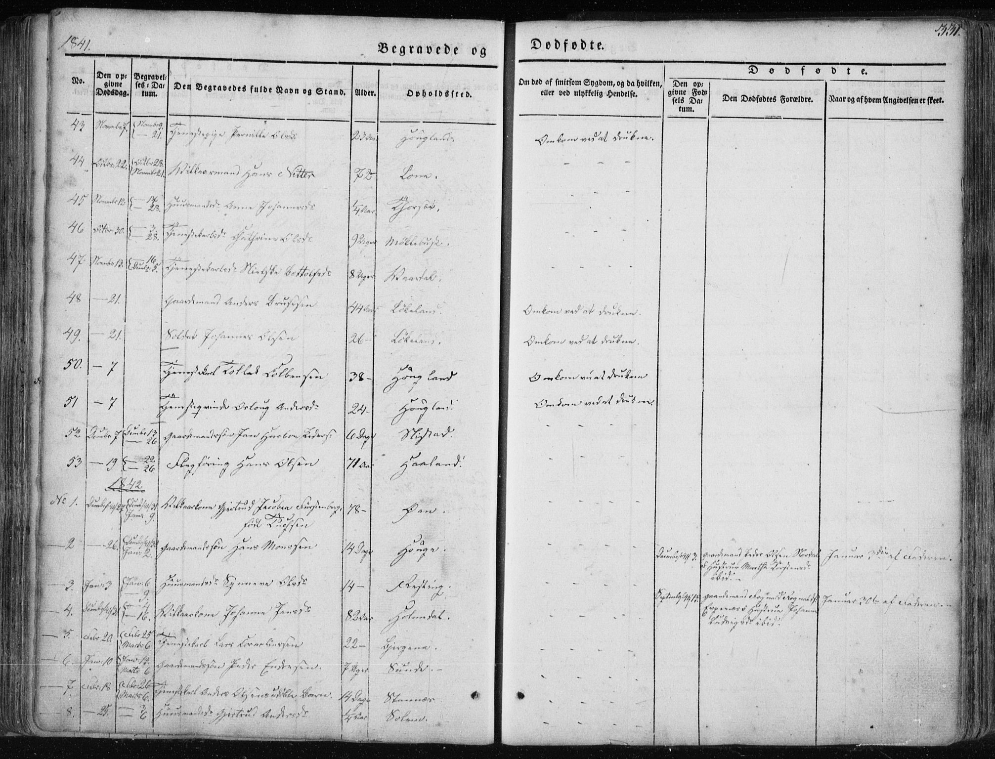 Fjaler sokneprestembete, SAB/A-79801/H/Haa/Haaa/L0006: Parish register (official) no. A 6, 1835-1884, p. 331