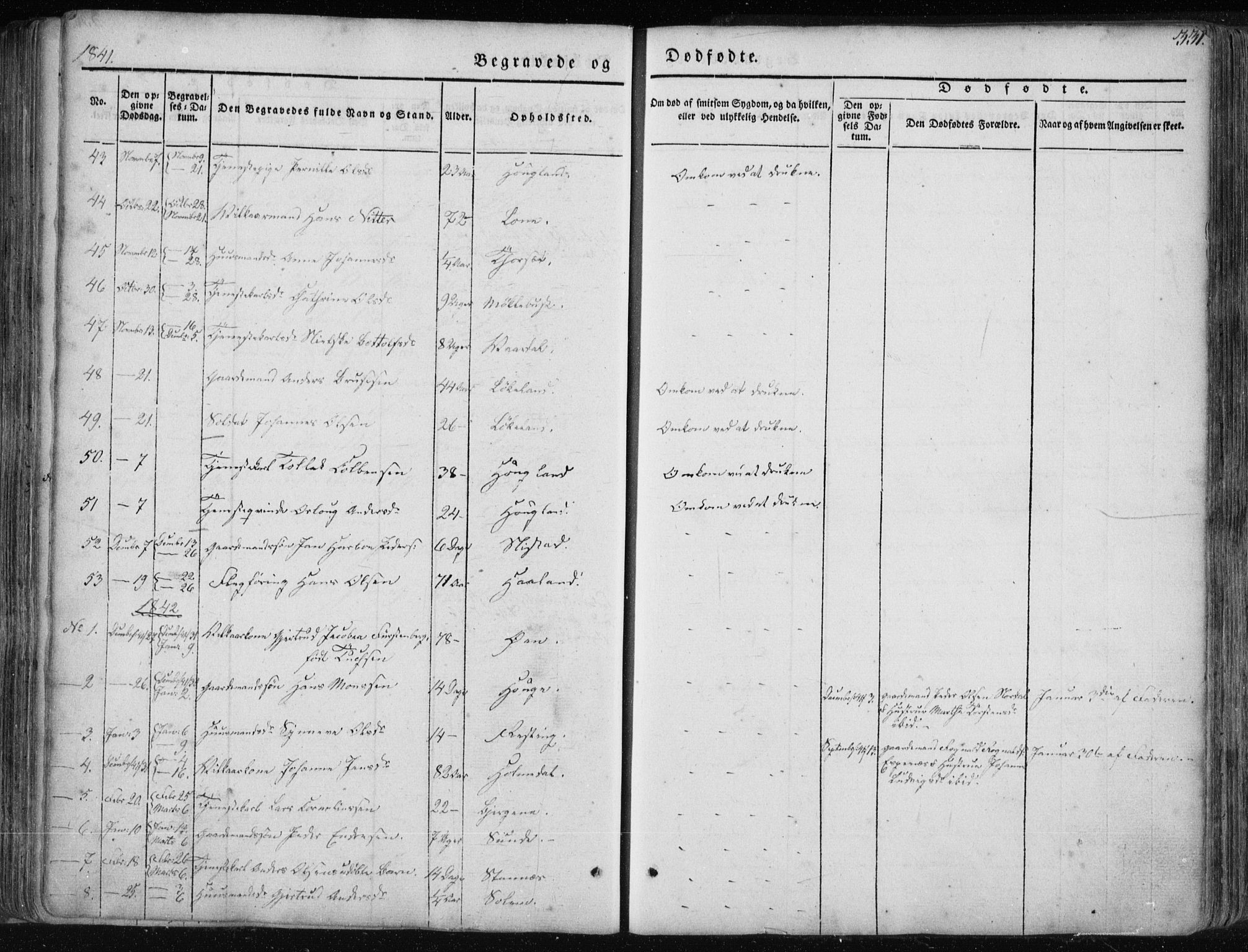 Fjaler sokneprestembete, AV/SAB-A-79801/H/Haa/Haaa/L0006: Parish register (official) no. A 6, 1835-1884, p. 331