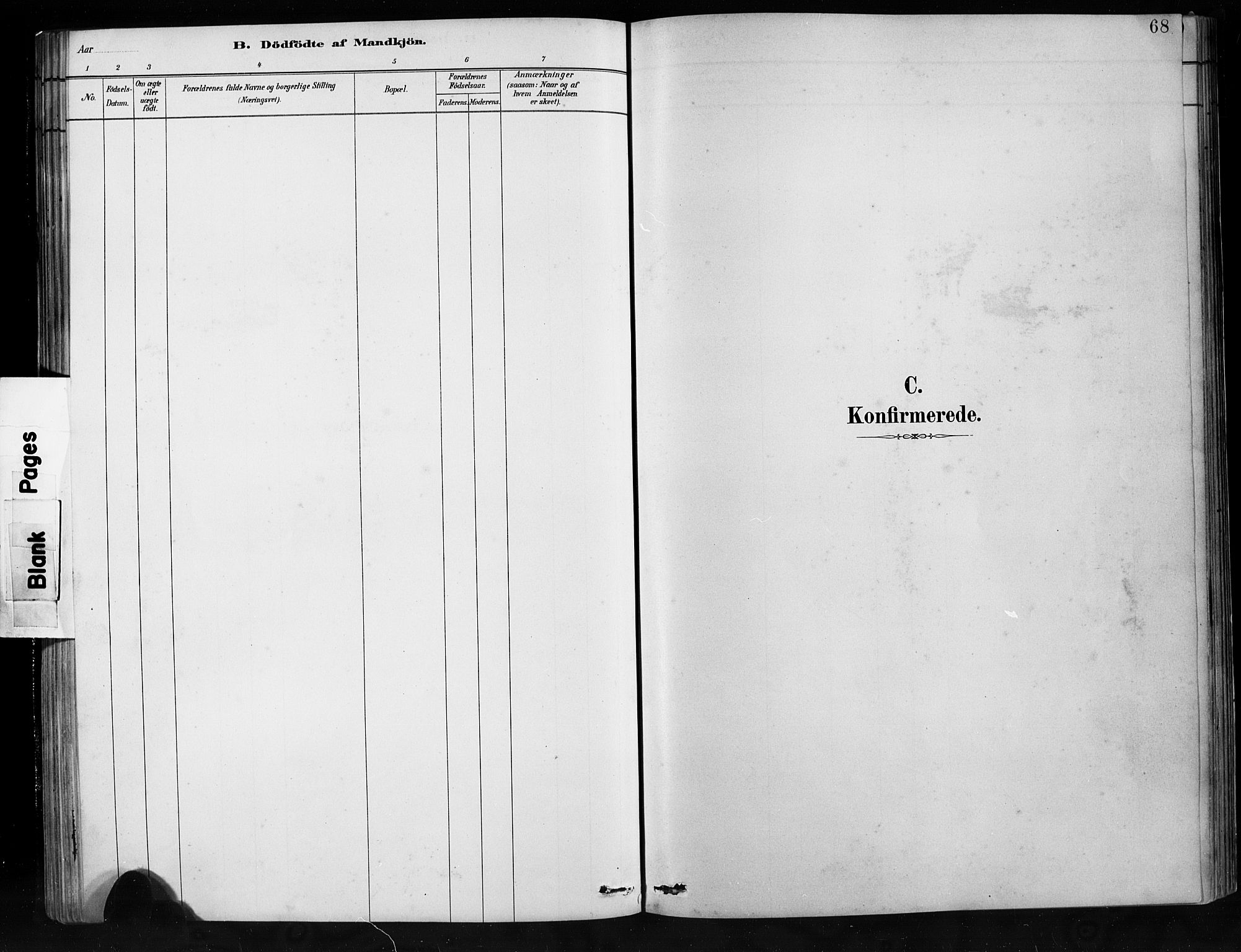 Jostedal sokneprestembete, SAB/A-80601/H/Hab/Habb/L0001: Parish register (copy) no. B 1, 1882-1921, p. 68
