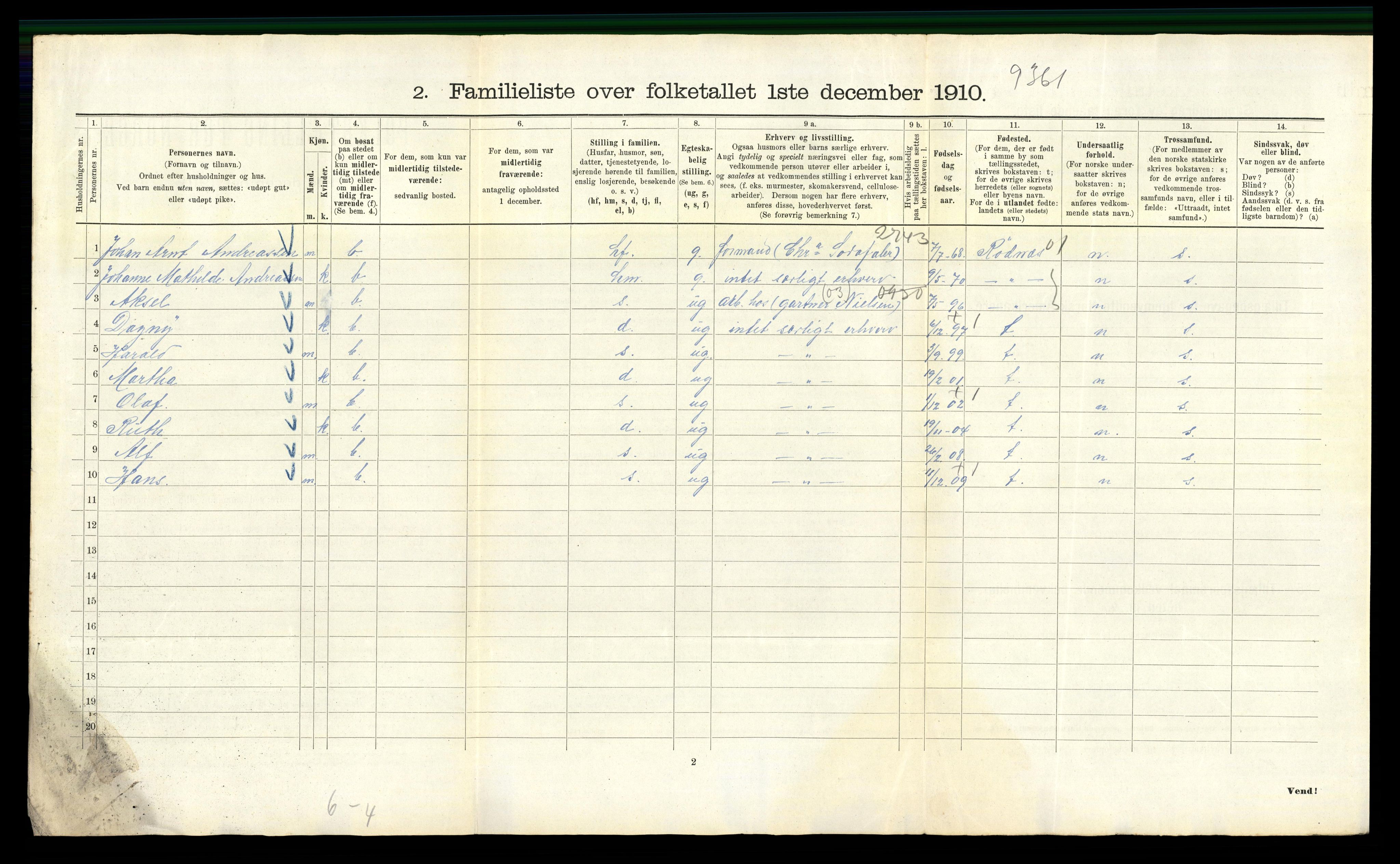 RA, 1910 census for Kristiania, 1910, p. 112754