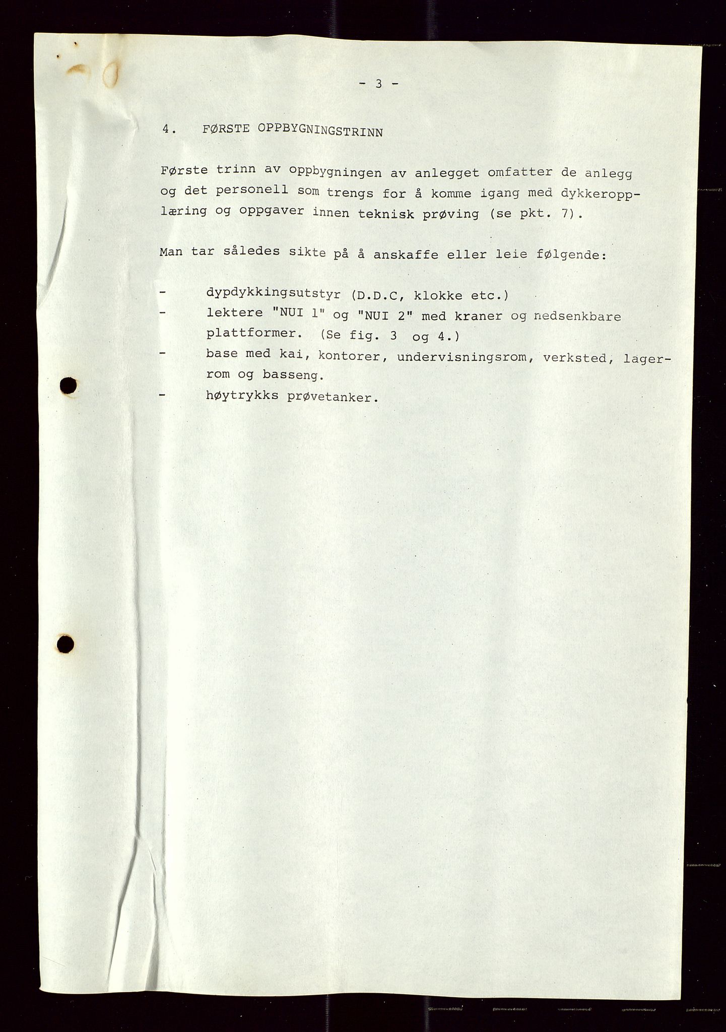 Industridepartementet, Oljekontoret, AV/SAST-A-101348/Di/L0005: DWP, 761 forskning/teknologi, 2 prot. DWP feasibility study, 1972-1975, p. 188