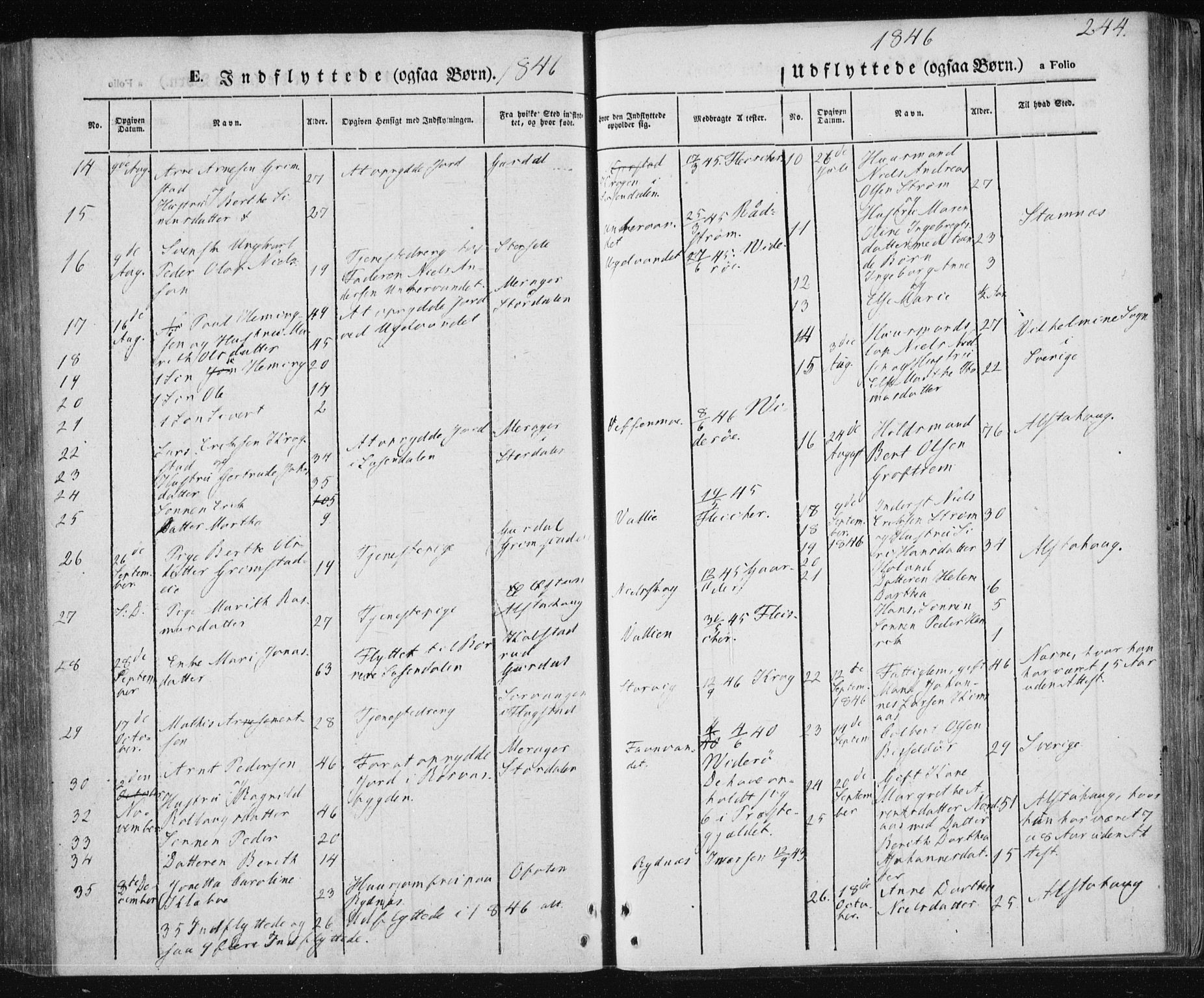 Ministerialprotokoller, klokkerbøker og fødselsregistre - Nordland, AV/SAT-A-1459/820/L0291: Parish register (official) no. 820A12, 1846-1854, p. 244