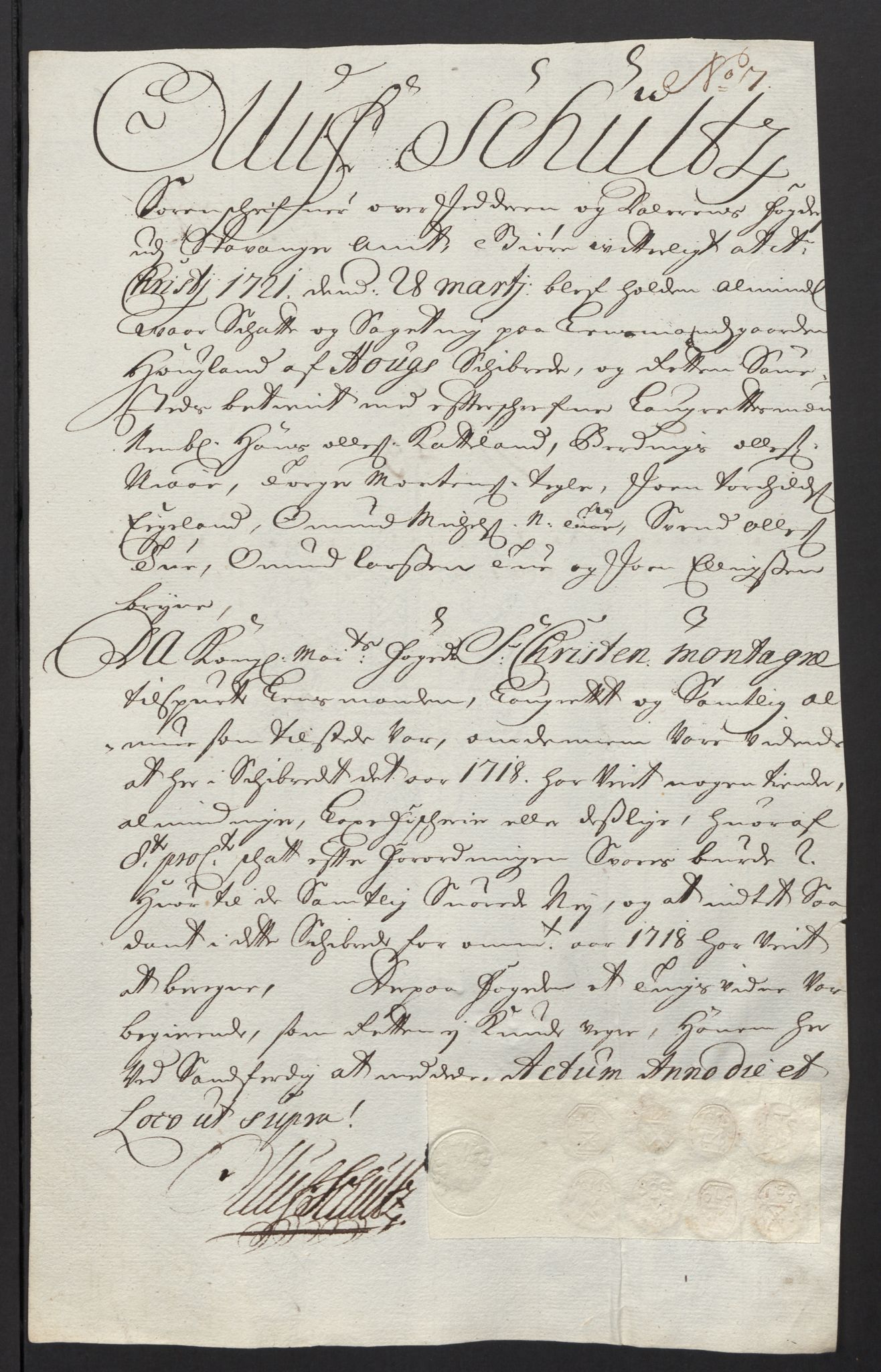 Rentekammeret inntil 1814, Reviderte regnskaper, Fogderegnskap, AV/RA-EA-4092/R46/L2744: Fogderegnskap Jæren og Dalane, 1718, p. 173