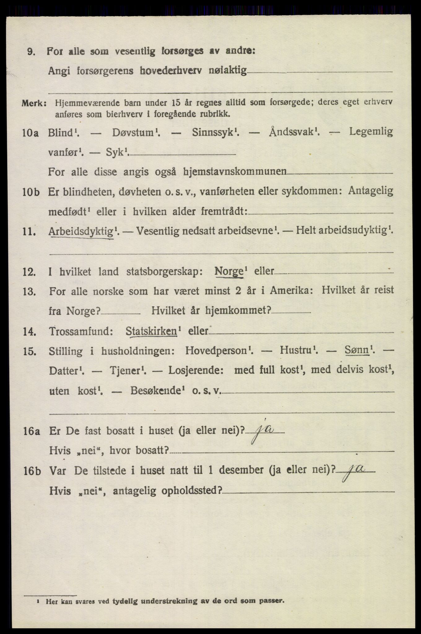 SAH, 1920 census for Øvre Rendal, 1920, p. 936