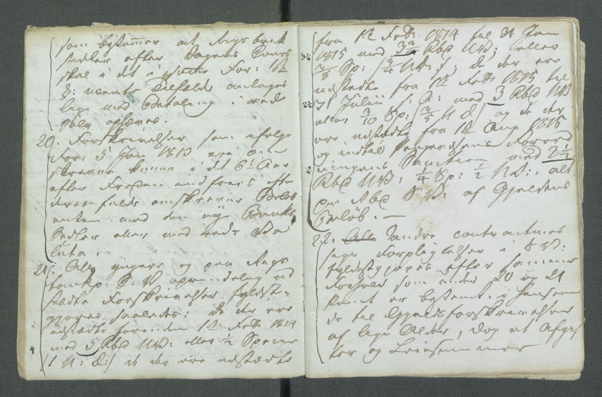 Forskjellige samlinger, Historisk-kronologisk samling, AV/RA-EA-4029/G/Ga/L0009B: Historisk-kronologisk samling. Dokumenter fra oktober 1814, årene 1815 og 1816, Christian Frederiks regnskapsbok 1814 - 1848., 1814-1848, p. 339